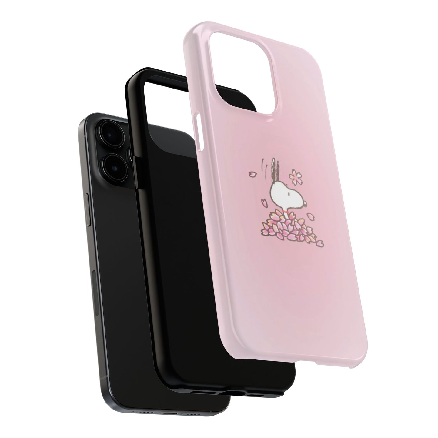 Cute Bunny Floral Tough Phone Cases, Spring Accessories, Gift for Her, Durable Cell Case, Pet Lovers, Unique Spring Decor