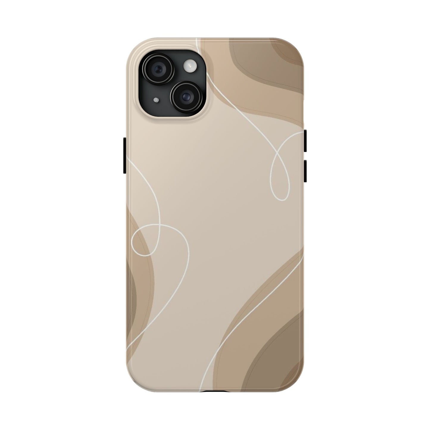 Abstract Wave Tough Phone Cases, Modern Phone Covers, Stylish Protective Cases, Gift for Her, Minimalist Design