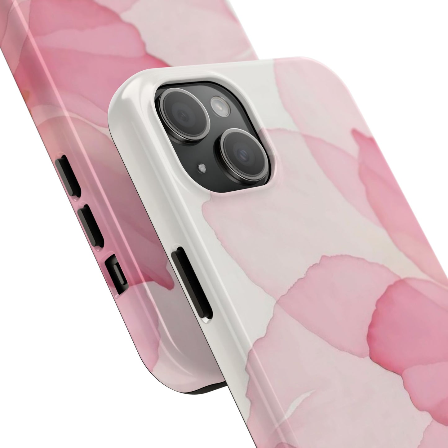 Floral Tough Phone Cases, Durable Phone Cover, Pink Flower Design, Gift for Her, Elegant Phone Accessory, Protect Your Phone