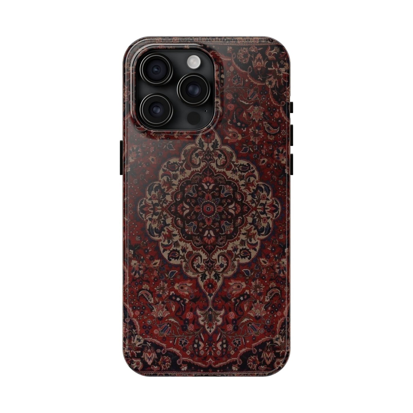 Bohemian Rug Pattern Tough Phone Case, Boho Chic Accessory, Stylish Phone Protection, Unique Gift Idea, Trendy Tech Gear