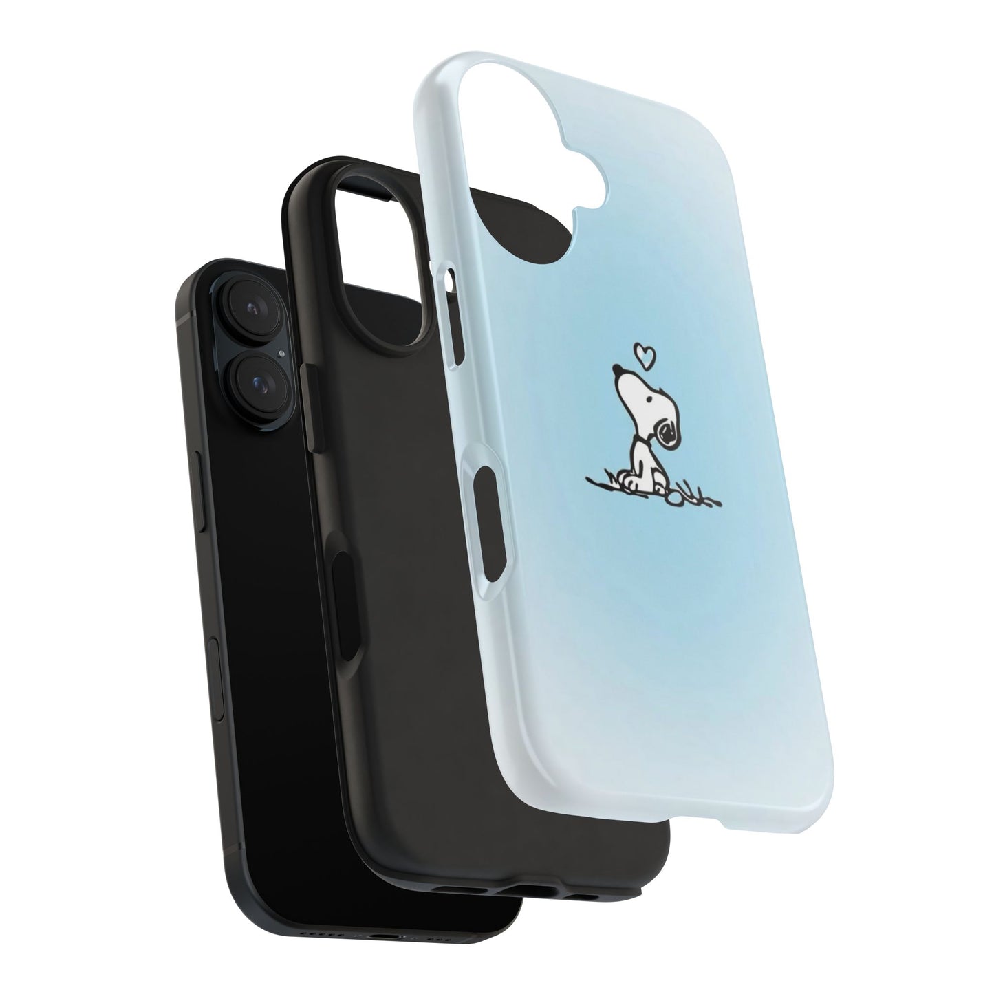 Snoopy Love Tough Phone Cases, Durable Phone Covers for Dog Lovers, Cute Gift for Birthdays, Valentine's Day, Pet Enthusiasts