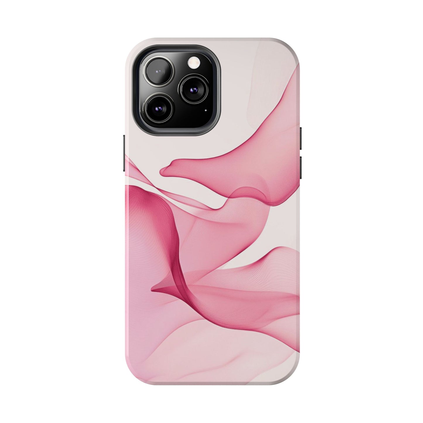 Elegant Tough Phone Cases | Stylish Shockproof Covers for Women | Trendy Gift for Birthdays, Holidays, or Any Occasion, Pink Flow Design