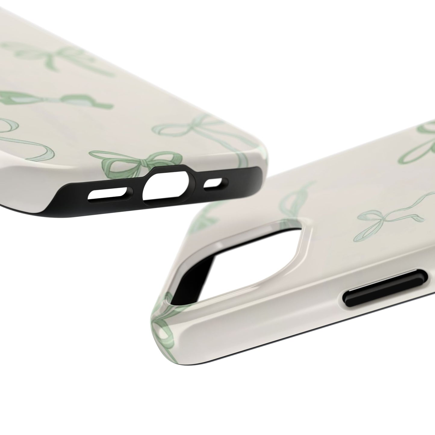 Delicate Bow Phone Cases, Floral Phone Covers, Cute Tech Accessories, Gift for Her, Pastel Aesthetic, Birthday Gifts