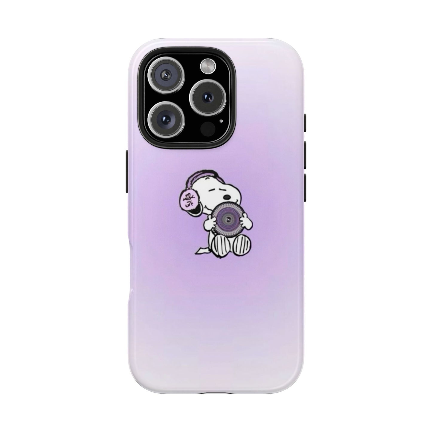 Snoopy Music Lover Phone Case, Cute Tough Phone Case, Gifts for Music Lovers, Cartoon Phone Covers, Vibrant Phone Accessories