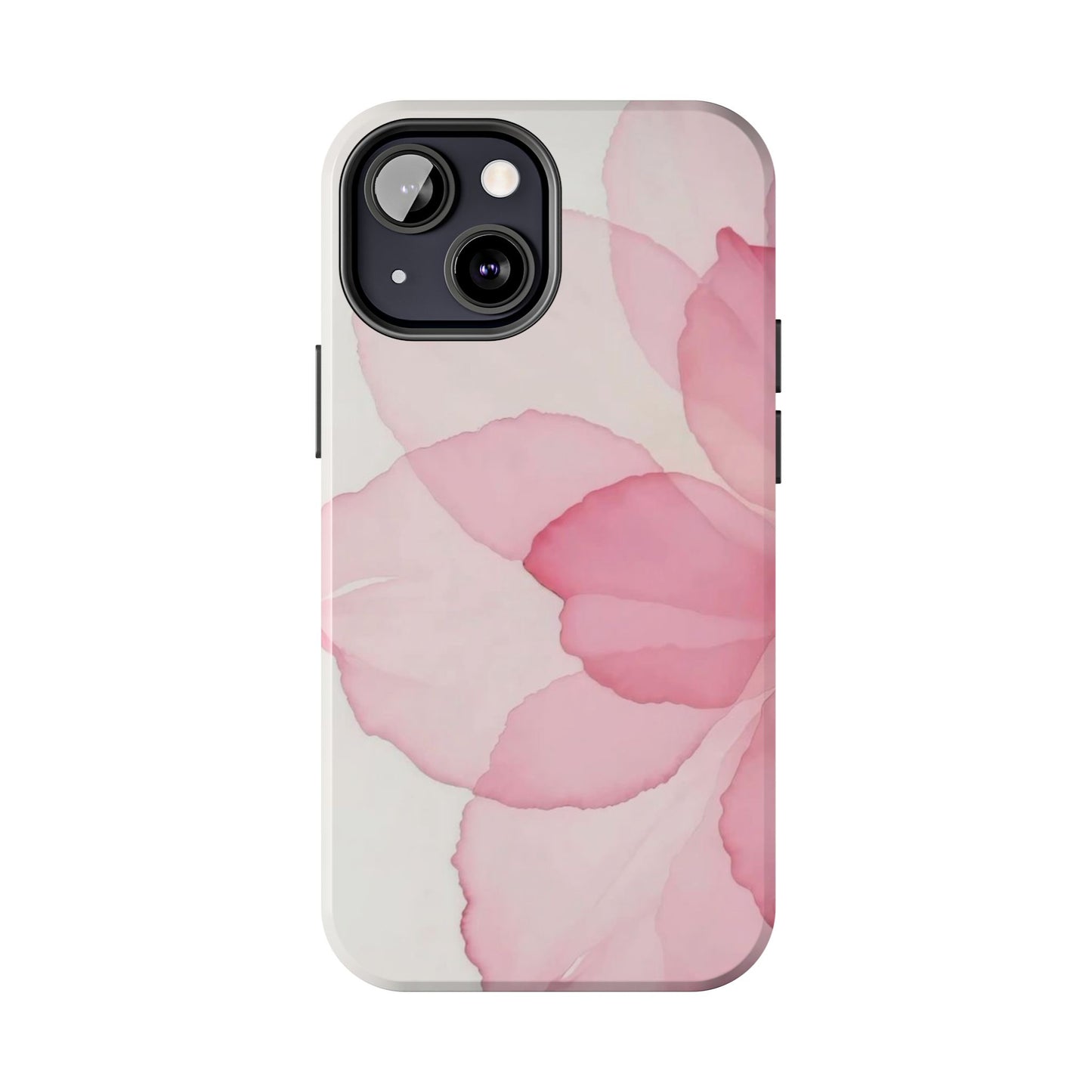 Floral Tough Phone Cases, Durable Phone Cover, Pink Flower Design, Gift for Her, Elegant Phone Accessory, Protect Your Phone
