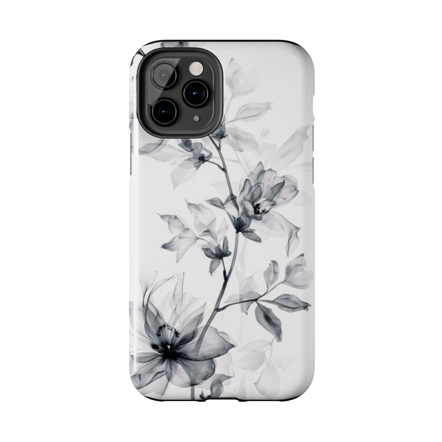 Elegant Floral Tough Phone Cases, Durable Phone Cover, Gift for Her, Protective Case, Floral Design, Stylish Accessory