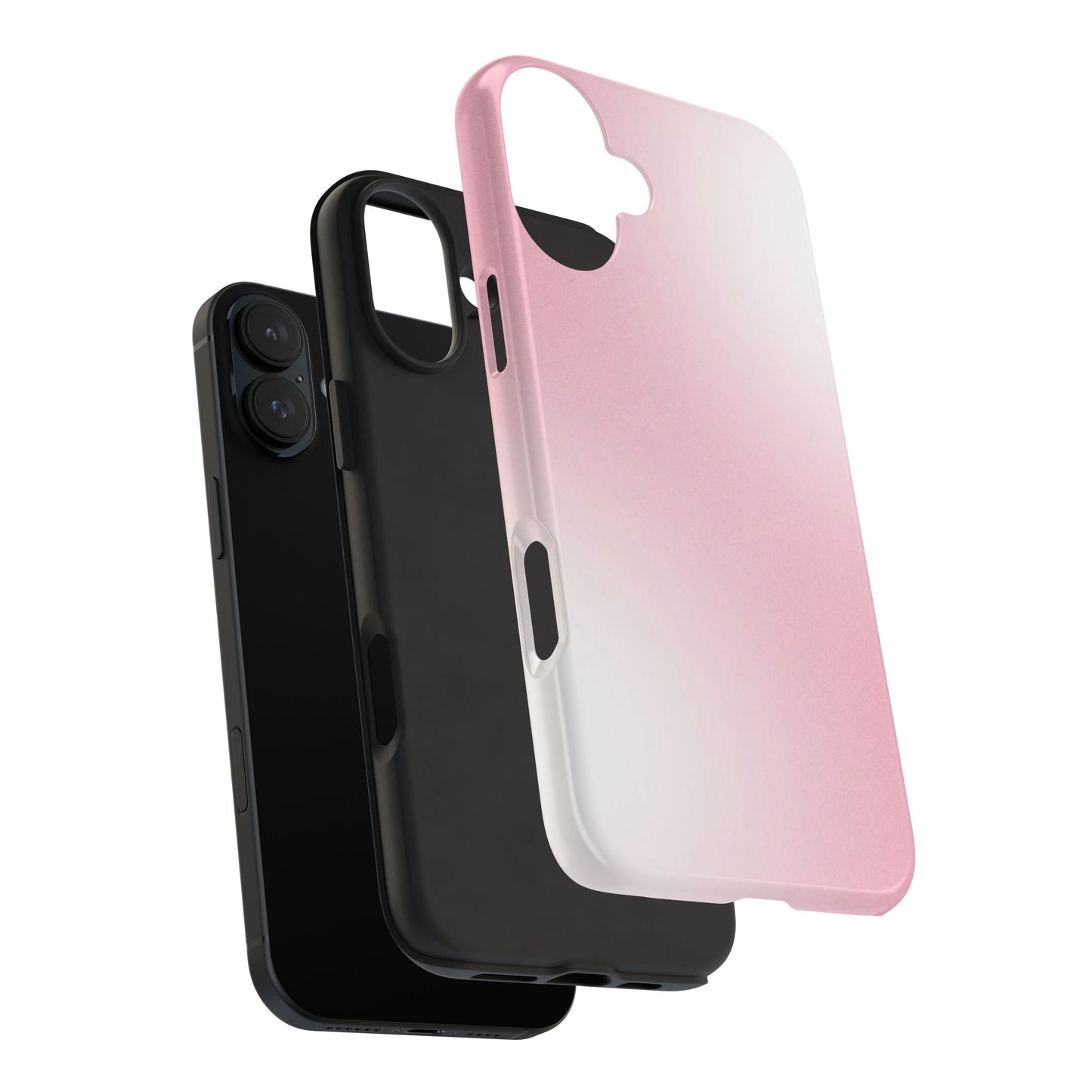 Stylish Tough Phone Cases, Durable Phone Covers, Pink Gradient Phone Case, Gift for Her, Trendy Phone Accessories