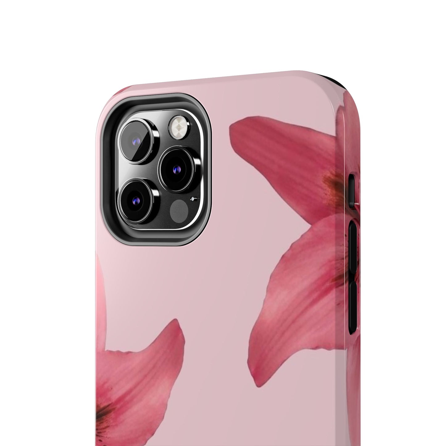 Stylish Floral Phone Case - Tough & Durable, Pink Lily Design, Perfect for Flower Lovers, Gift for Her, Seasonal Accessory, Phone Protection