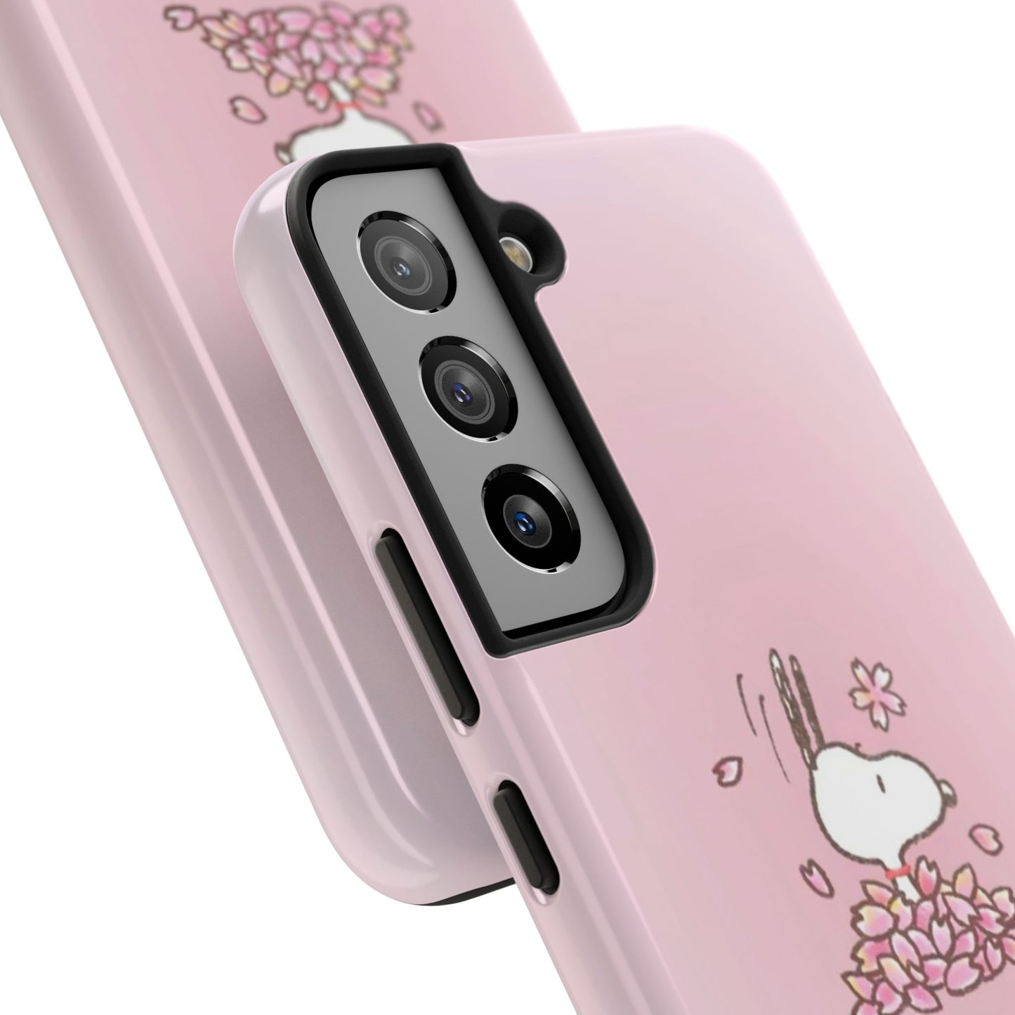 Cute Bunny Floral Tough Phone Cases, Spring Accessories, Gift for Her, Durable Cell Case, Pet Lovers, Unique Spring Decor