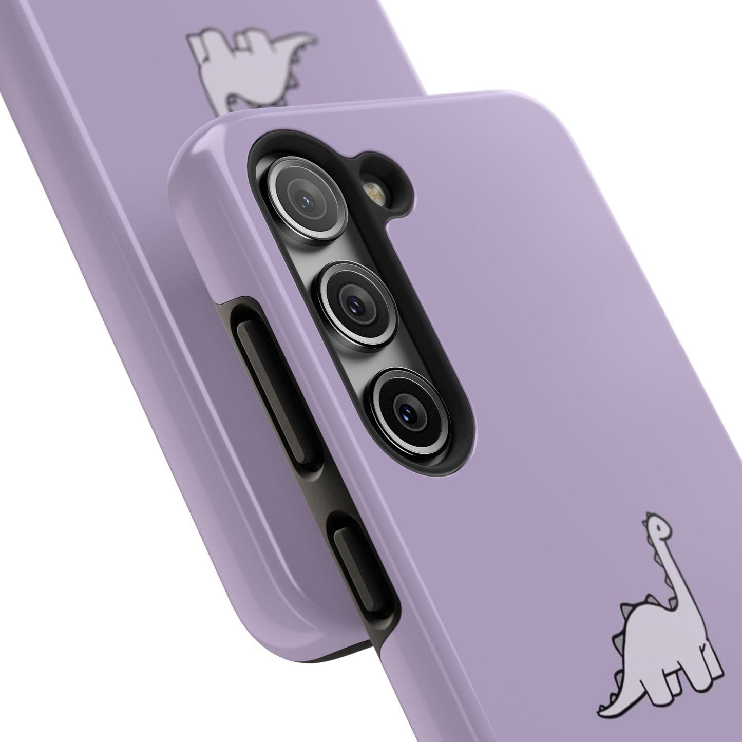 Cute Dinosaur Tough Phone Cases, Kid-Friendly Phone Covers, Dinosaur Gifts for Kids, Purple Phone Accessories, Durable Cases