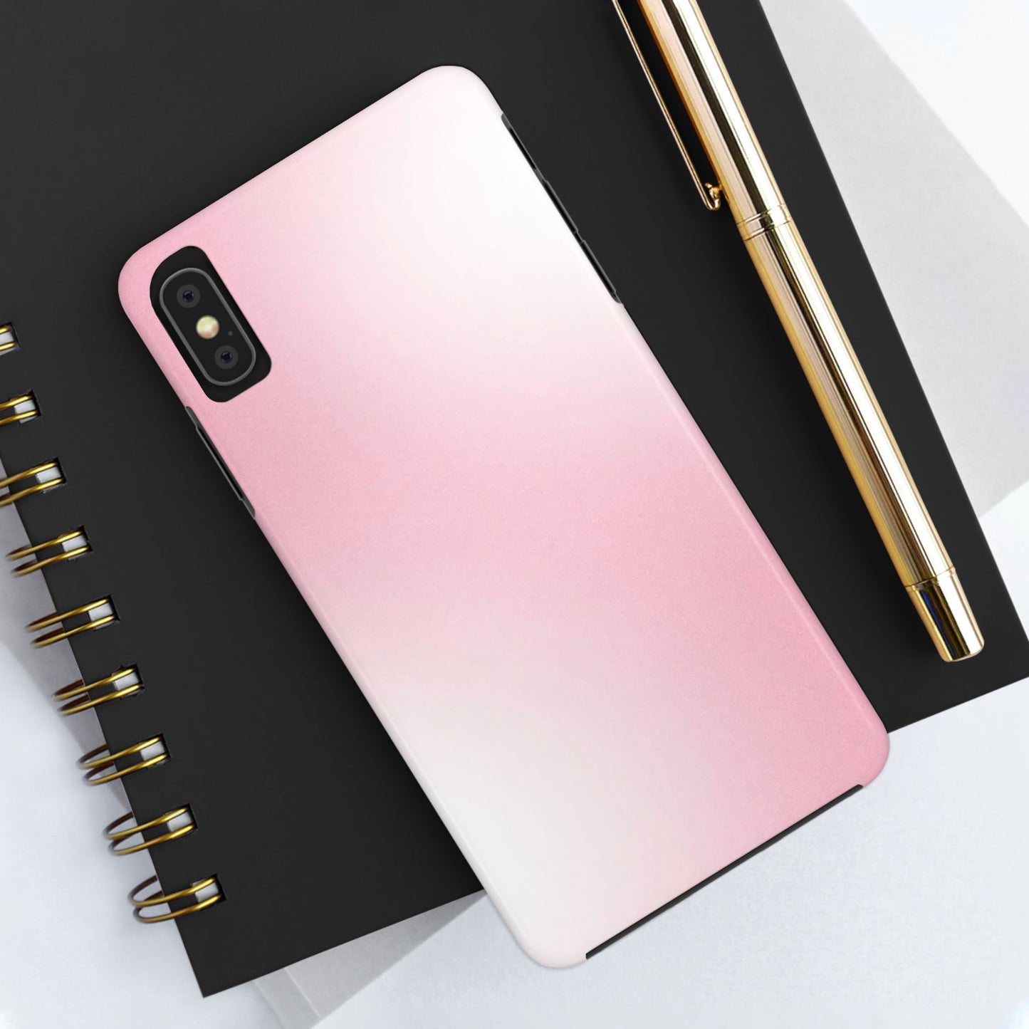 Stylish Tough Phone Cases, Durable Phone Covers, Pink Gradient Phone Case, Gift for Her, Trendy Phone Accessories