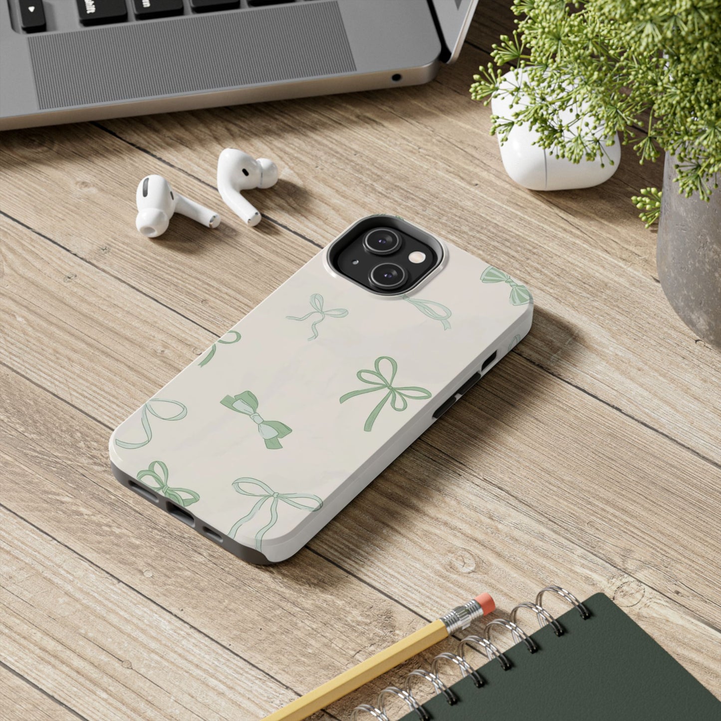 Delicate Bow Phone Cases, Floral Phone Covers, Cute Tech Accessories, Gift for Her, Pastel Aesthetic, Birthday Gifts