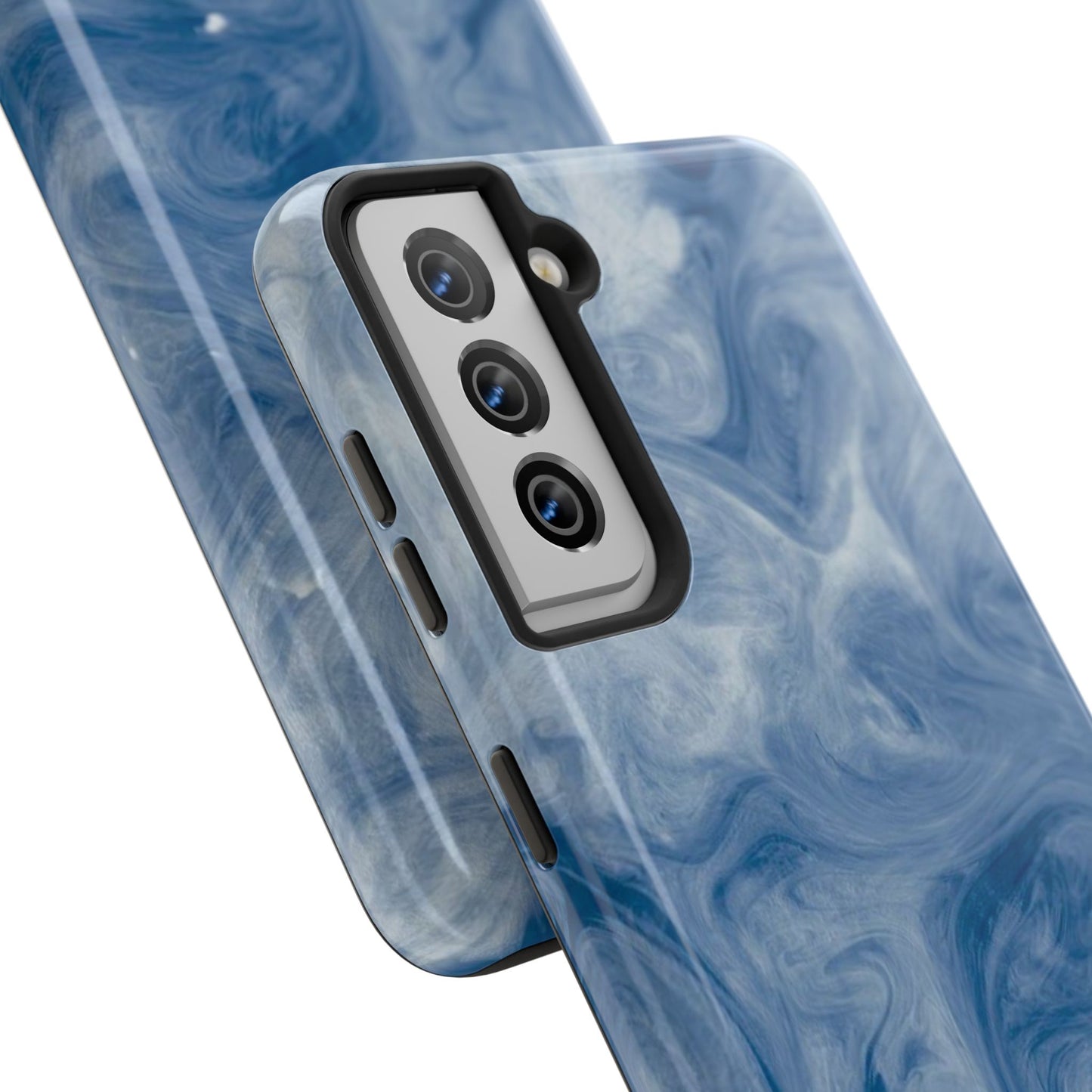 Marble Blue Tough Phone Cases, Phone Protection, Unique Design, Fashion Accessory, Gift for Her, Trendy Smartphone Cover