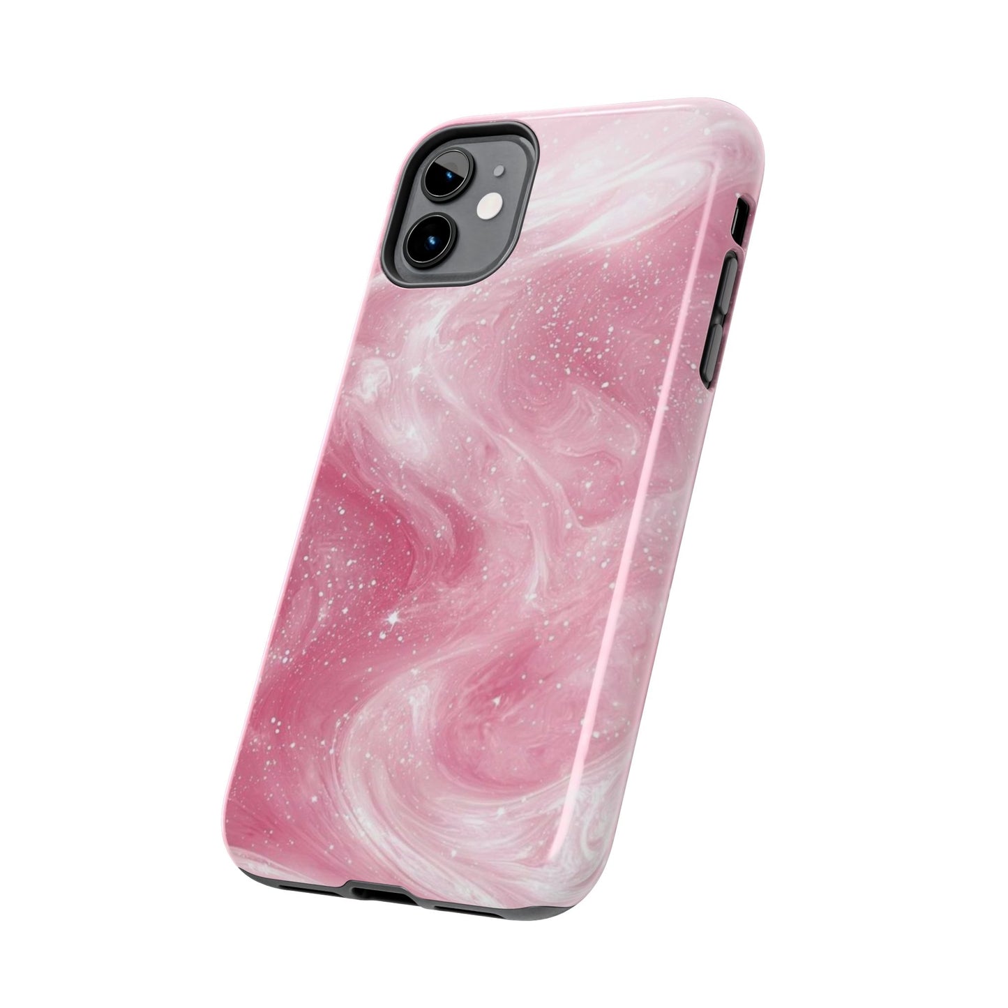 Stylish Tough Phone Cases - Pink Marble Design, Phone Cover for Women, Durable Protection, Trendy Gift, Birthday Present, Everyday Use