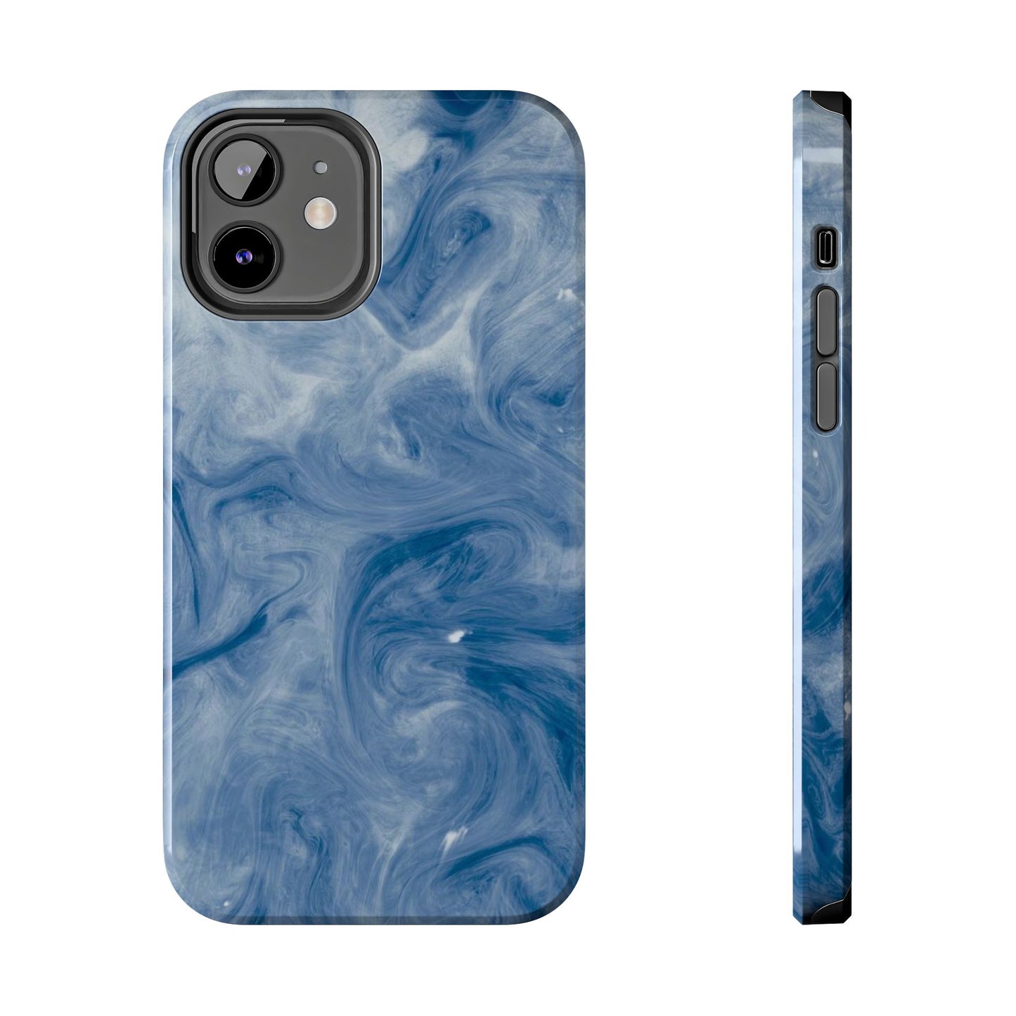 Marble Blue Tough Phone Cases, Phone Protection, Unique Design, Fashion Accessory, Gift for Her, Trendy Smartphone Cover