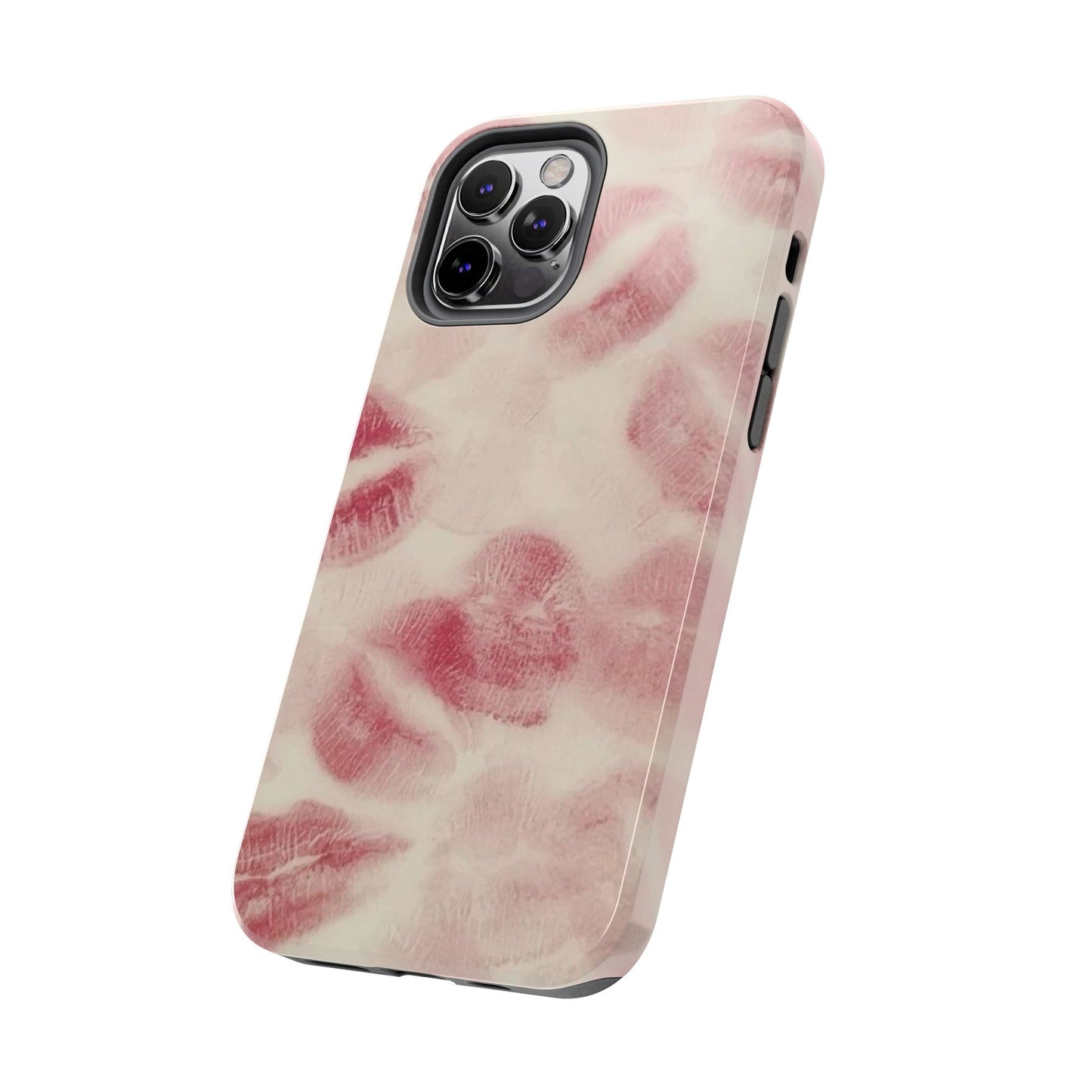 Stylish Kiss Print Phone Cases | Chic Mobile Covers for Trendy Users, Gift for Her, Protective Case, Birthday Present, Valentine's Day