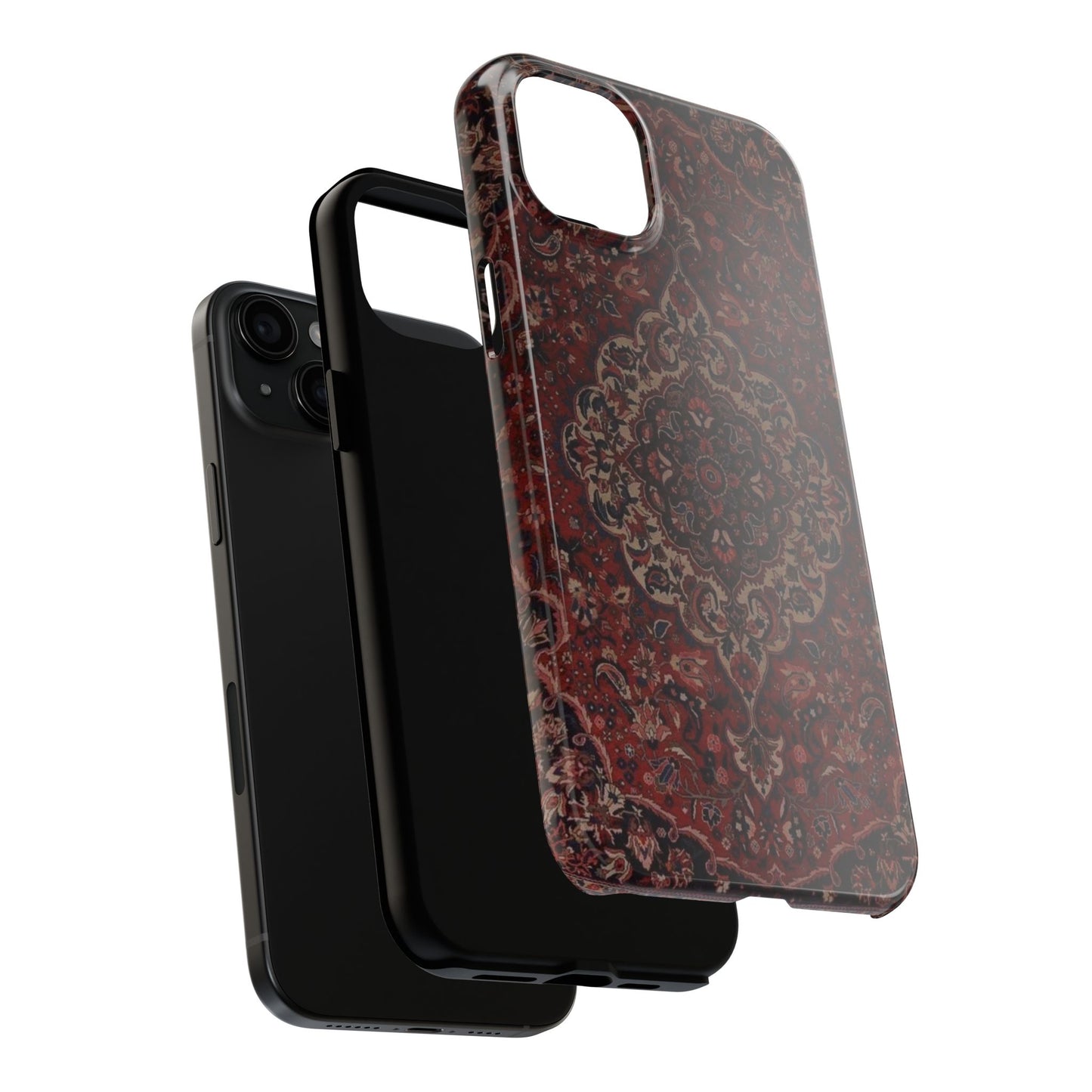 Bohemian Rug Pattern Tough Phone Case, Boho Chic Accessory, Stylish Phone Protection, Unique Gift Idea, Trendy Tech Gear
