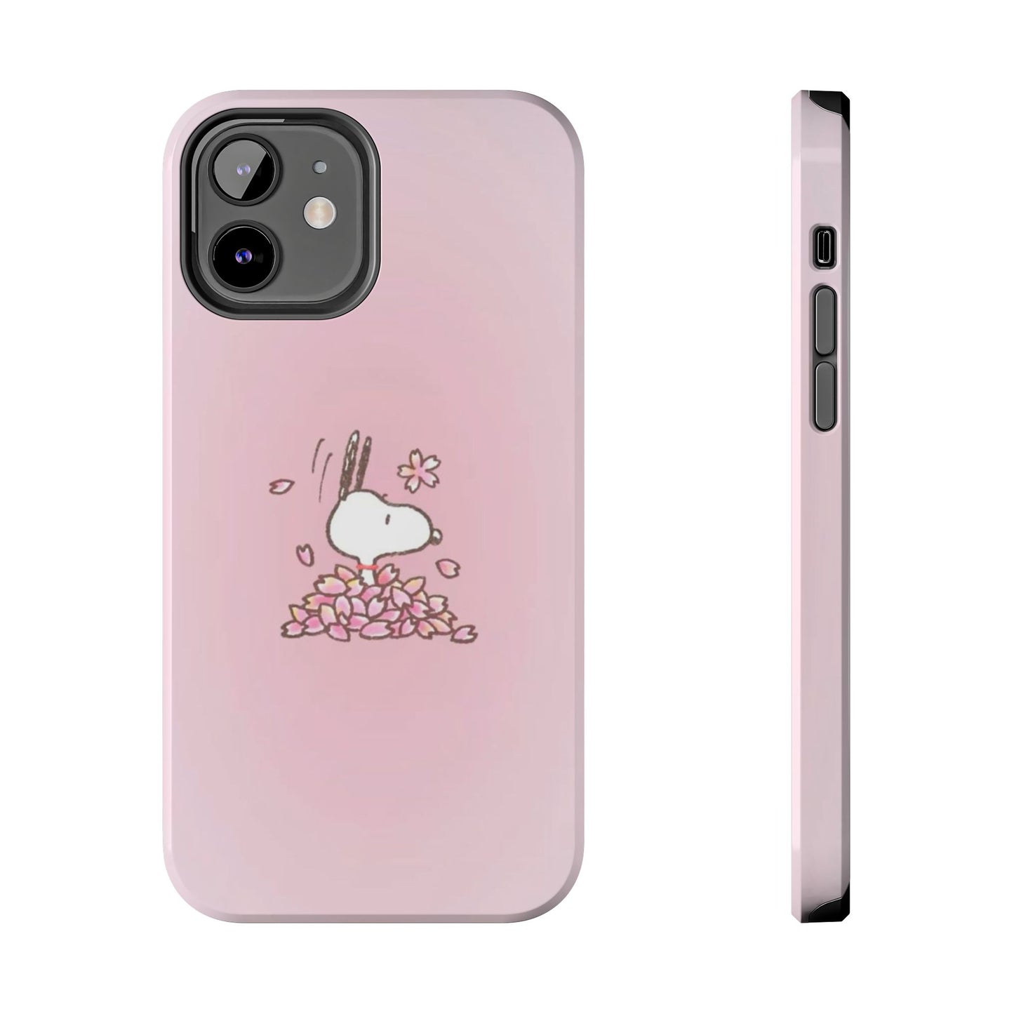 Cute Bunny Floral Tough Phone Cases, Spring Accessories, Gift for Her, Durable Cell Case, Pet Lovers, Unique Spring Decor