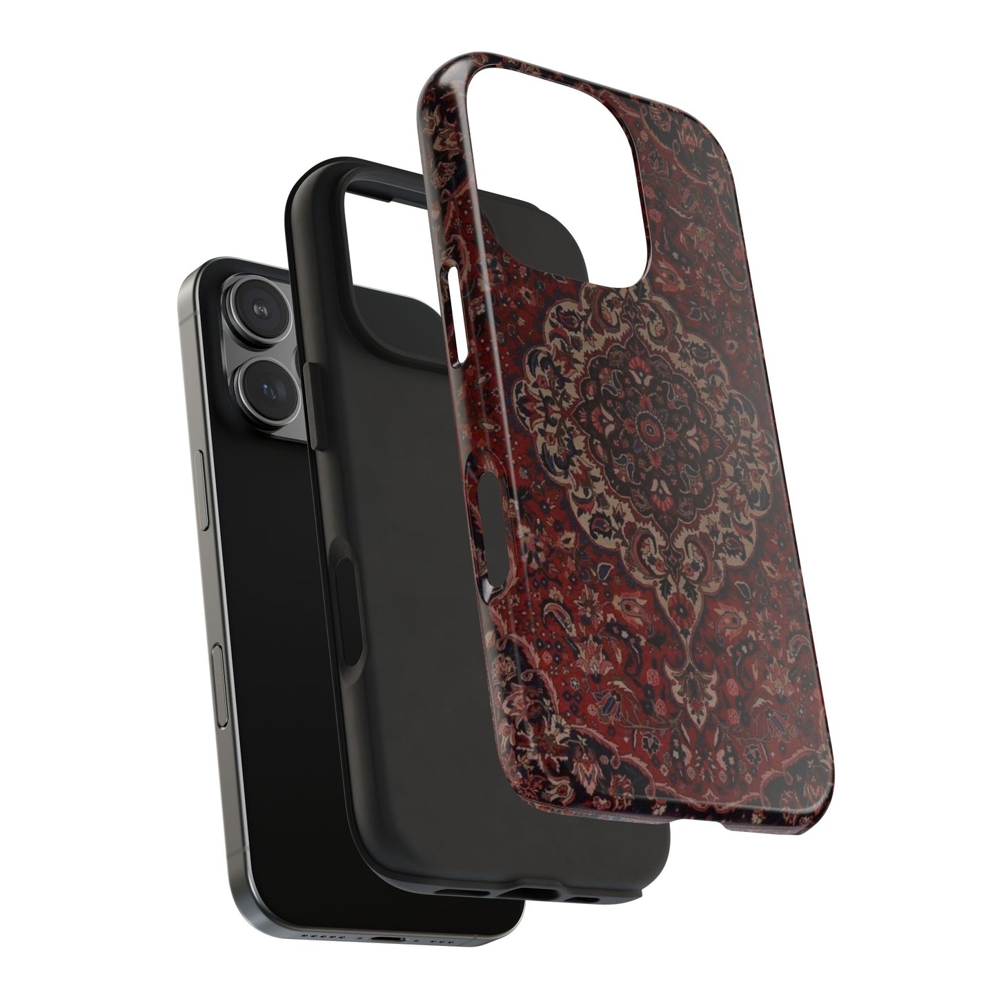 Bohemian Rug Pattern Tough Phone Case, Boho Chic Accessory, Stylish Phone Protection, Unique Gift Idea, Trendy Tech Gear
