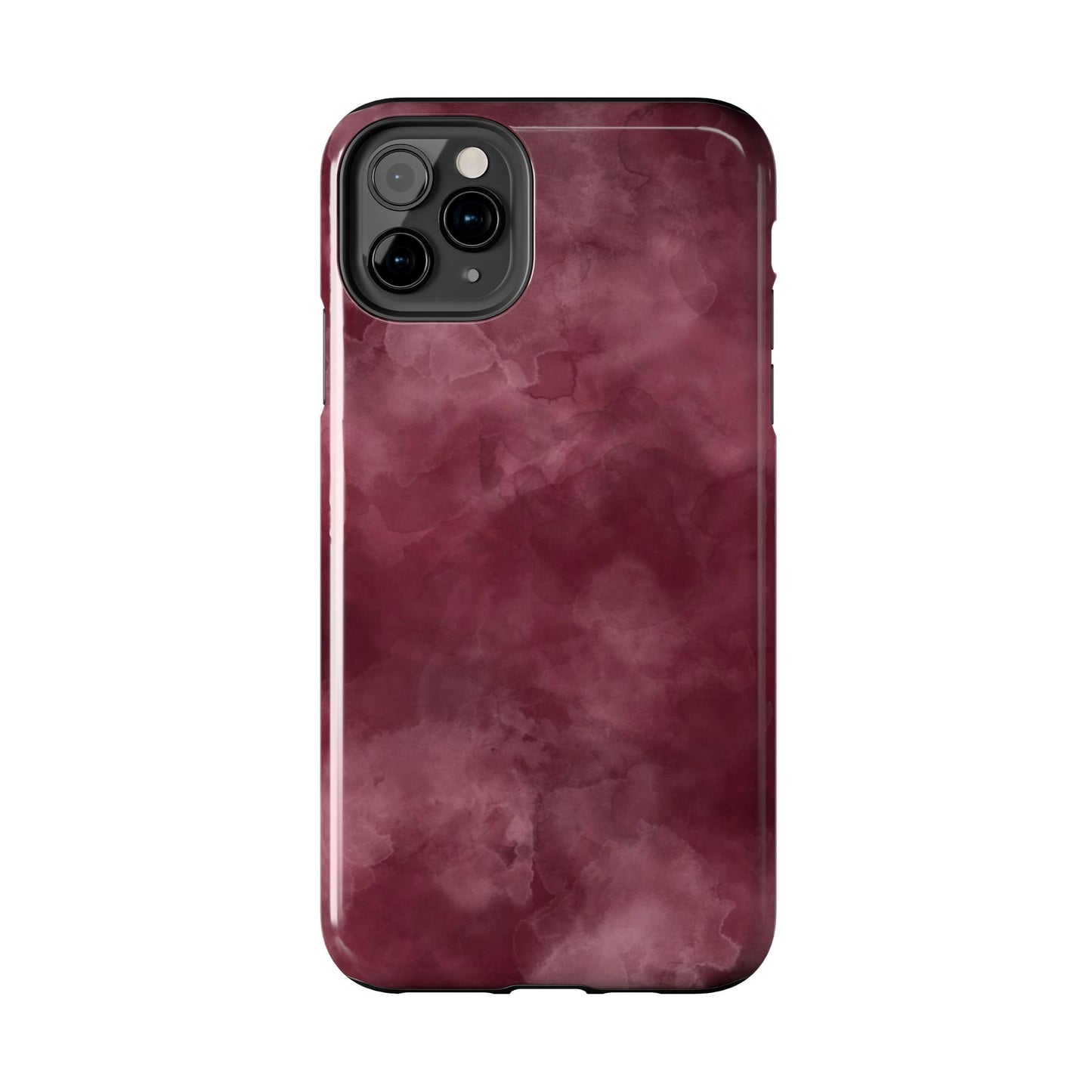 Elegant Burgundy Tough Phone Cases, Stylish Phone Cover, Durable Phone Protector, Unique Gift, Trendy Tech Accessories