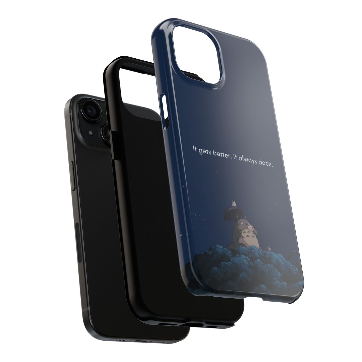 Motivational Tough Phone Cases, Anime-inspired Phone Case, Unique Gift for Friends, Phone Accessory, Encouraging Quote
