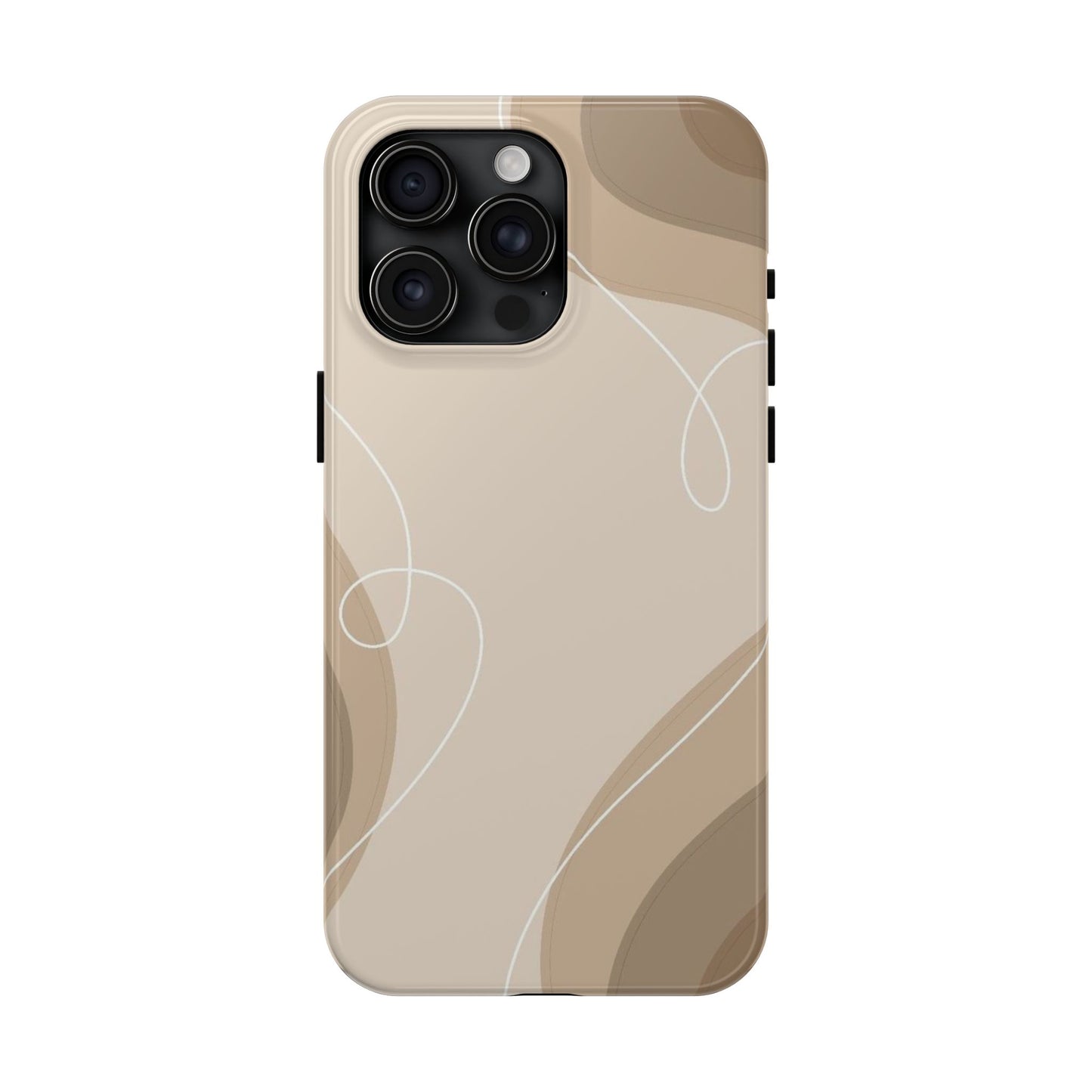 Abstract Wave Tough Phone Cases, Modern Phone Covers, Stylish Protective Cases, Gift for Her, Minimalist Design