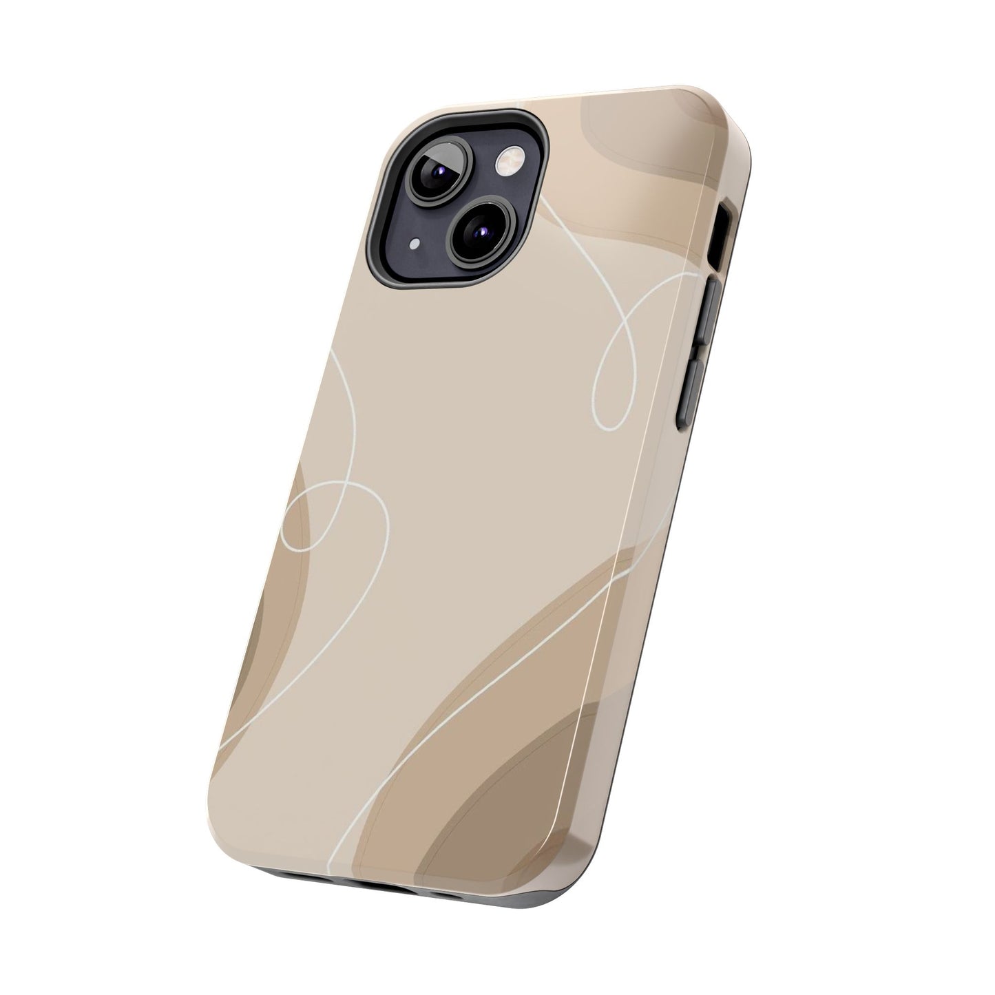 Abstract Wave Tough Phone Cases, Modern Phone Covers, Stylish Protective Cases, Gift for Her, Minimalist Design