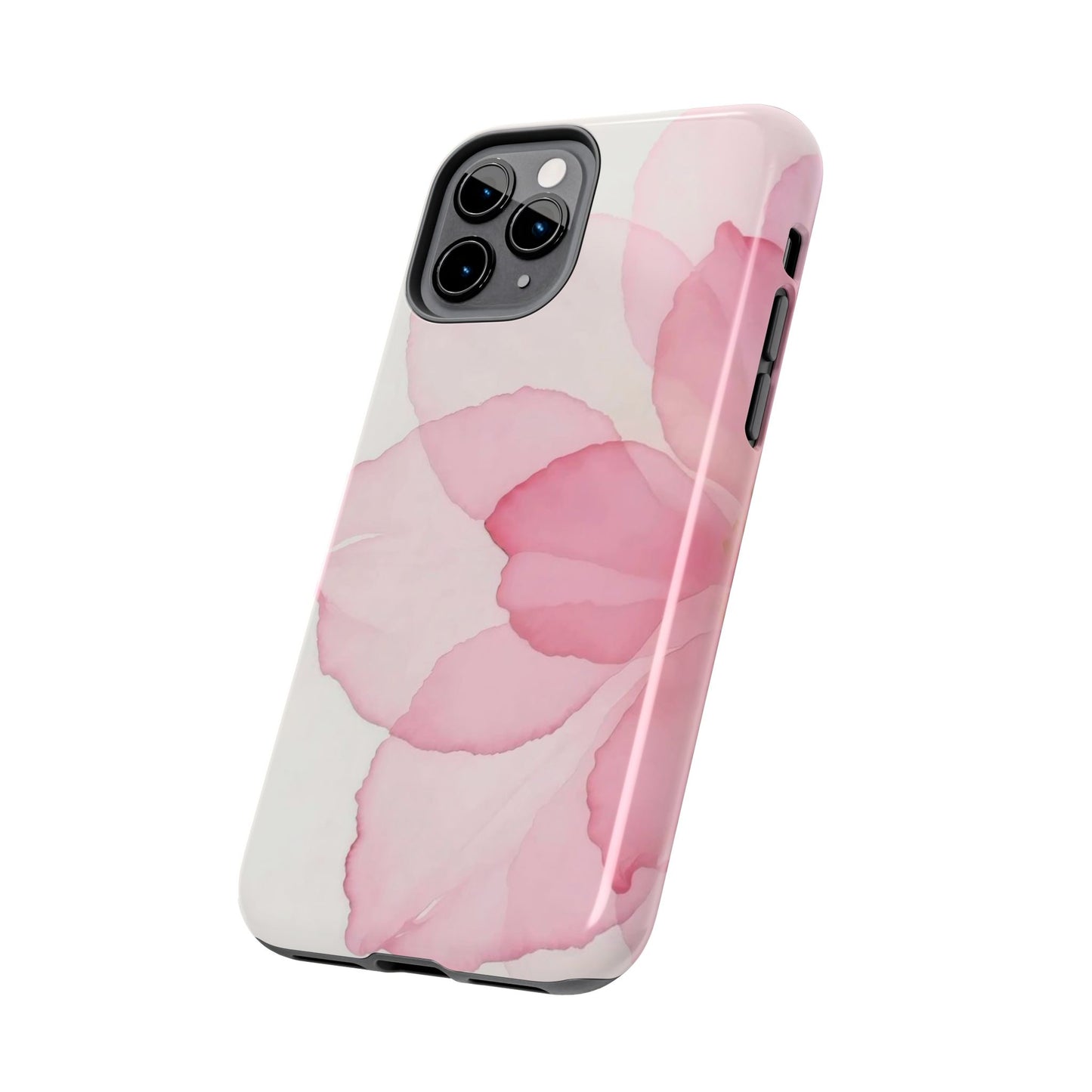 Floral Tough Phone Cases, Durable Phone Cover, Pink Flower Design, Gift for Her, Elegant Phone Accessory, Protect Your Phone
