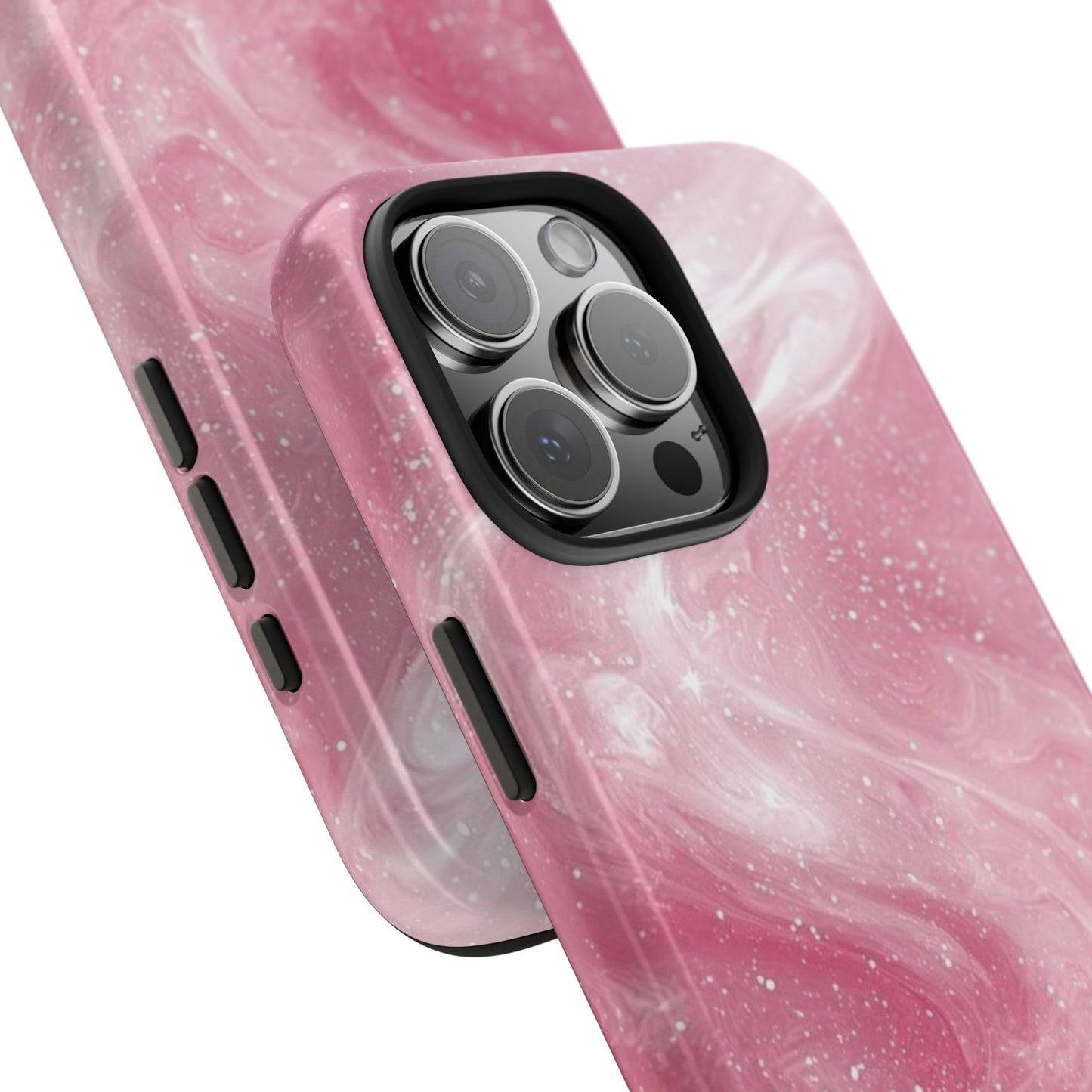 Stylish Tough Phone Cases - Pink Marble Design, Phone Cover for Women, Durable Protection, Trendy Gift, Birthday Present, Everyday Use