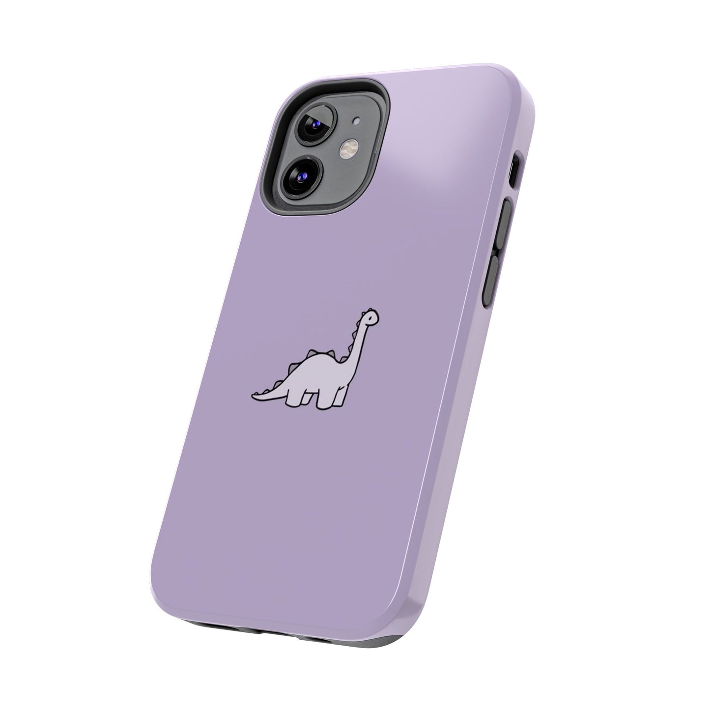 Cute Dinosaur Tough Phone Cases, Kid-Friendly Phone Covers, Dinosaur Gifts for Kids, Purple Phone Accessories, Durable Cases