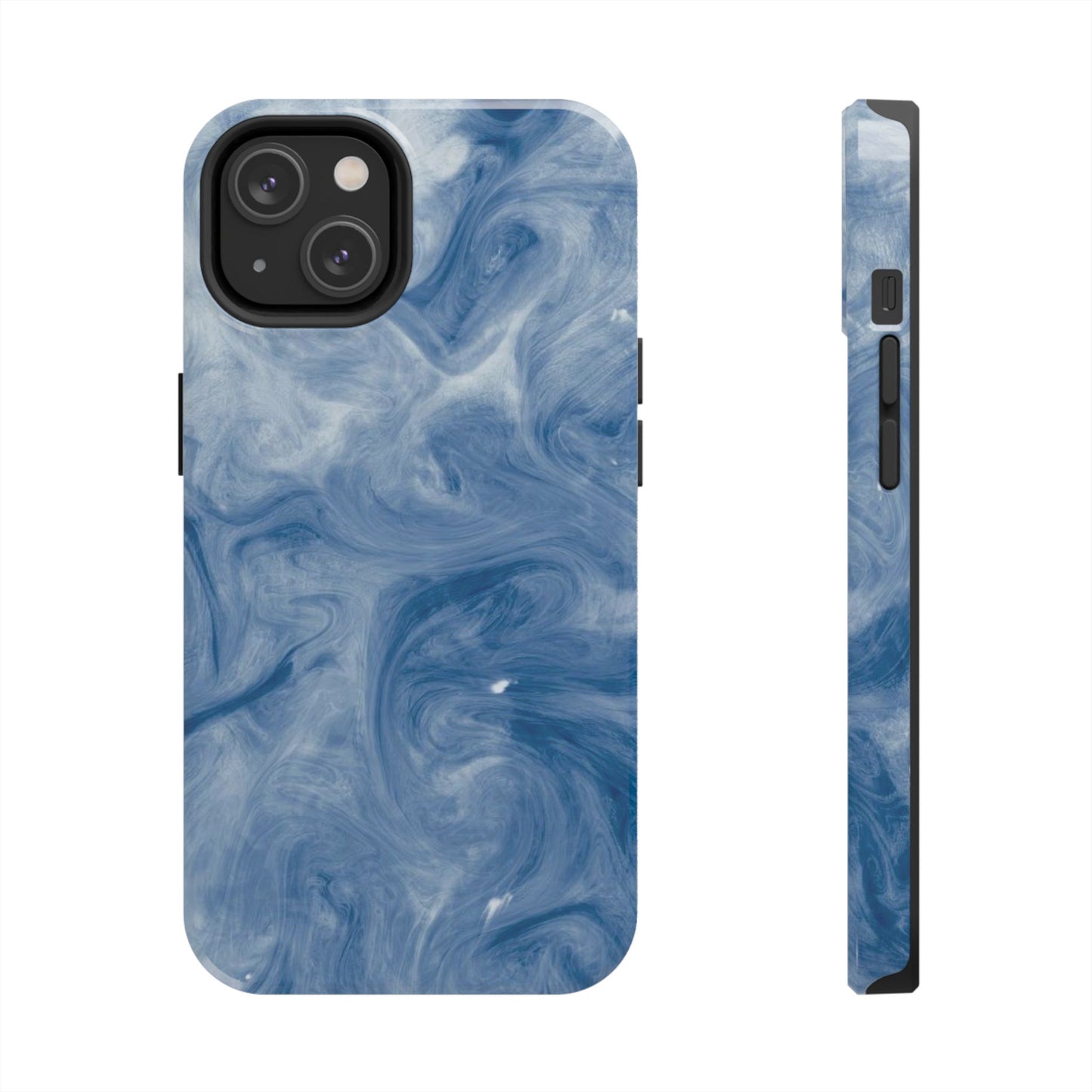 Marble Blue Tough Phone Cases, Phone Protection, Unique Design, Fashion Accessory, Gift for Her, Trendy Smartphone Cover