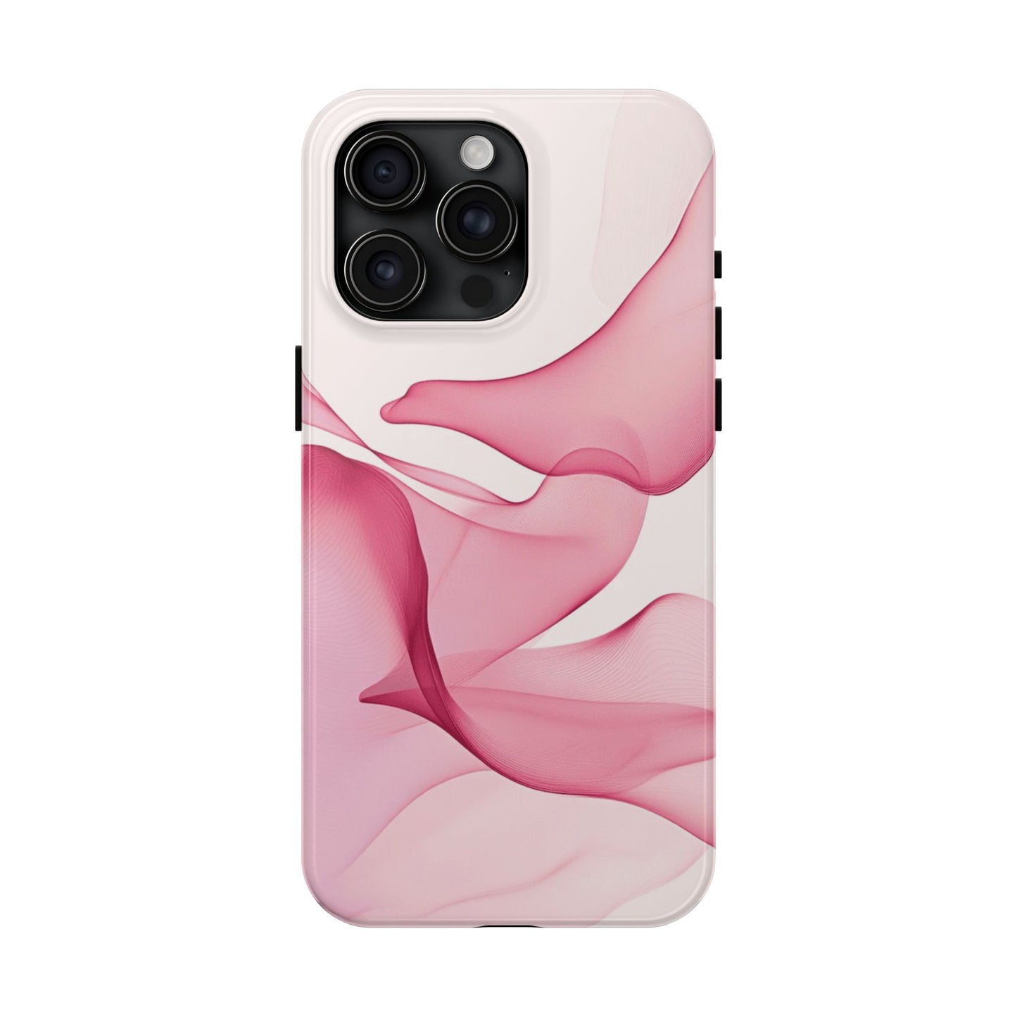 Elegant Tough Phone Cases | Stylish Shockproof Covers for Women | Trendy Gift for Birthdays, Holidays, or Any Occasion, Pink Flow Design