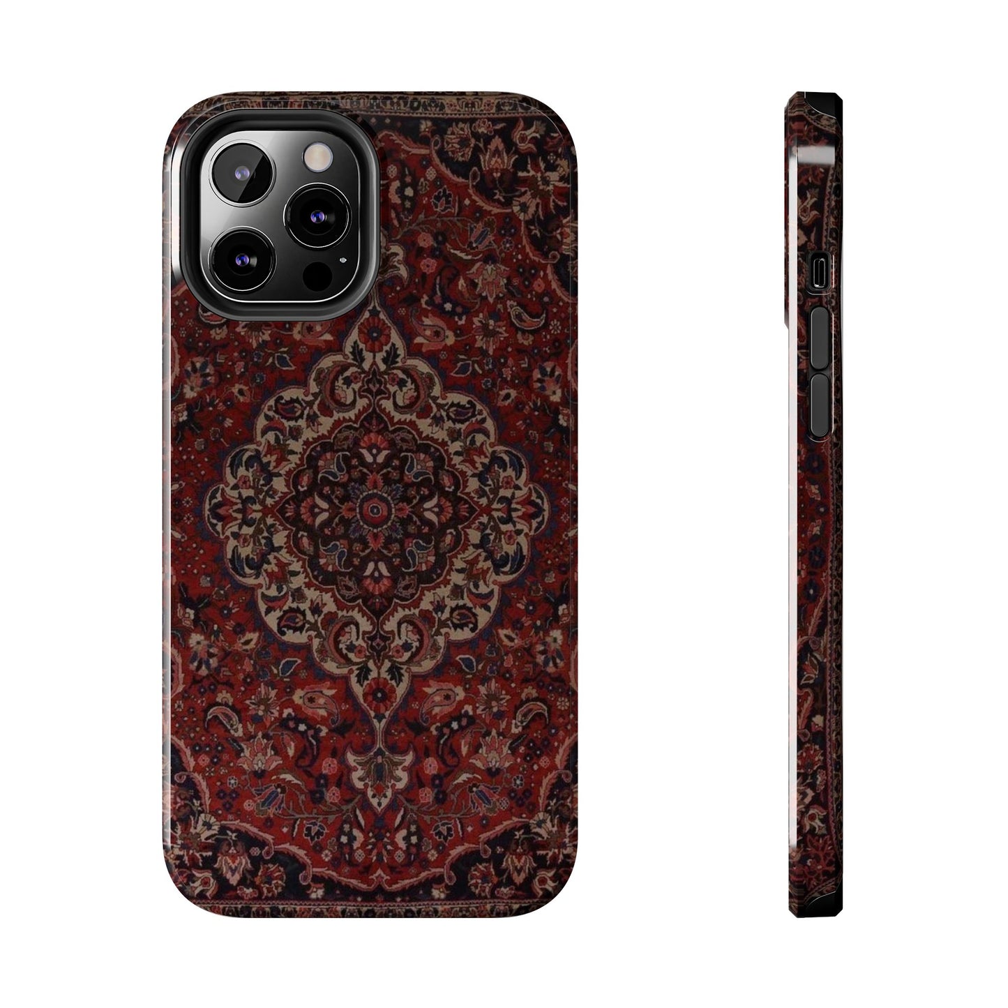 Bohemian Rug Pattern Tough Phone Case, Boho Chic Accessory, Stylish Phone Protection, Unique Gift Idea, Trendy Tech Gear