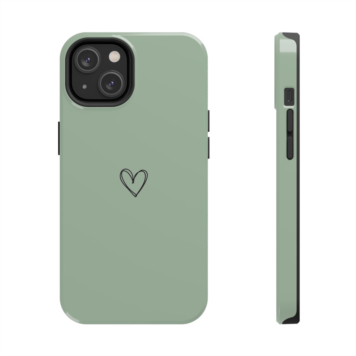 Stylish Tough Phone Cases with Heart Design, Cute Mobile Covers, Unique Gifts for Him/Her, Durable Accessories, Birthday/Friends/Valentine's