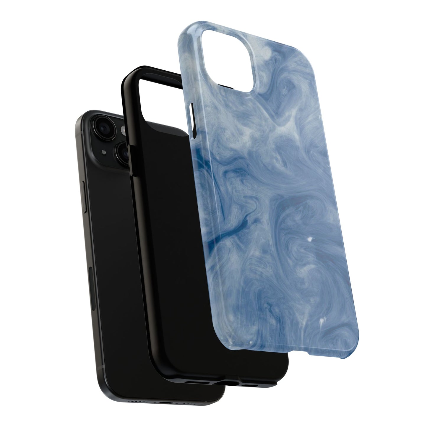 Marble Blue Tough Phone Cases, Phone Protection, Unique Design, Fashion Accessory, Gift for Her, Trendy Smartphone Cover