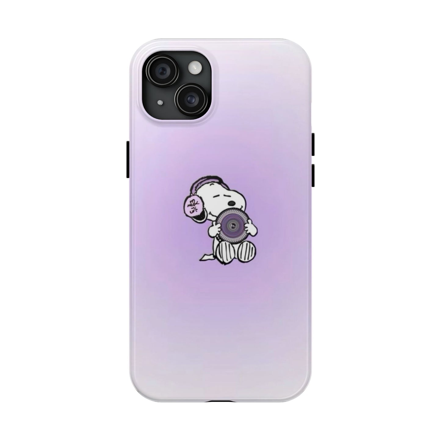Snoopy Music Lover Phone Case, Cute Tough Phone Case, Gifts for Music Lovers, Cartoon Phone Covers, Vibrant Phone Accessories