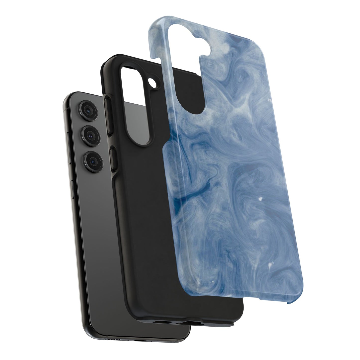 Marble Blue Tough Phone Cases, Phone Protection, Unique Design, Fashion Accessory, Gift for Her, Trendy Smartphone Cover