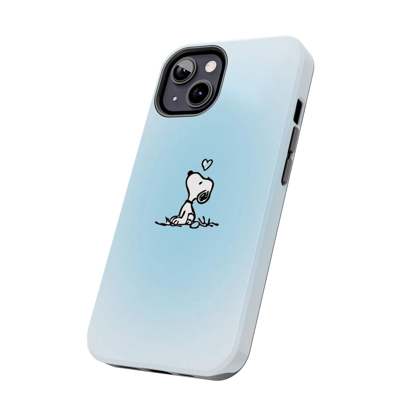 Snoopy Love Tough Phone Cases, Durable Phone Covers for Dog Lovers, Cute Gift for Birthdays, Valentine's Day, Pet Enthusiasts