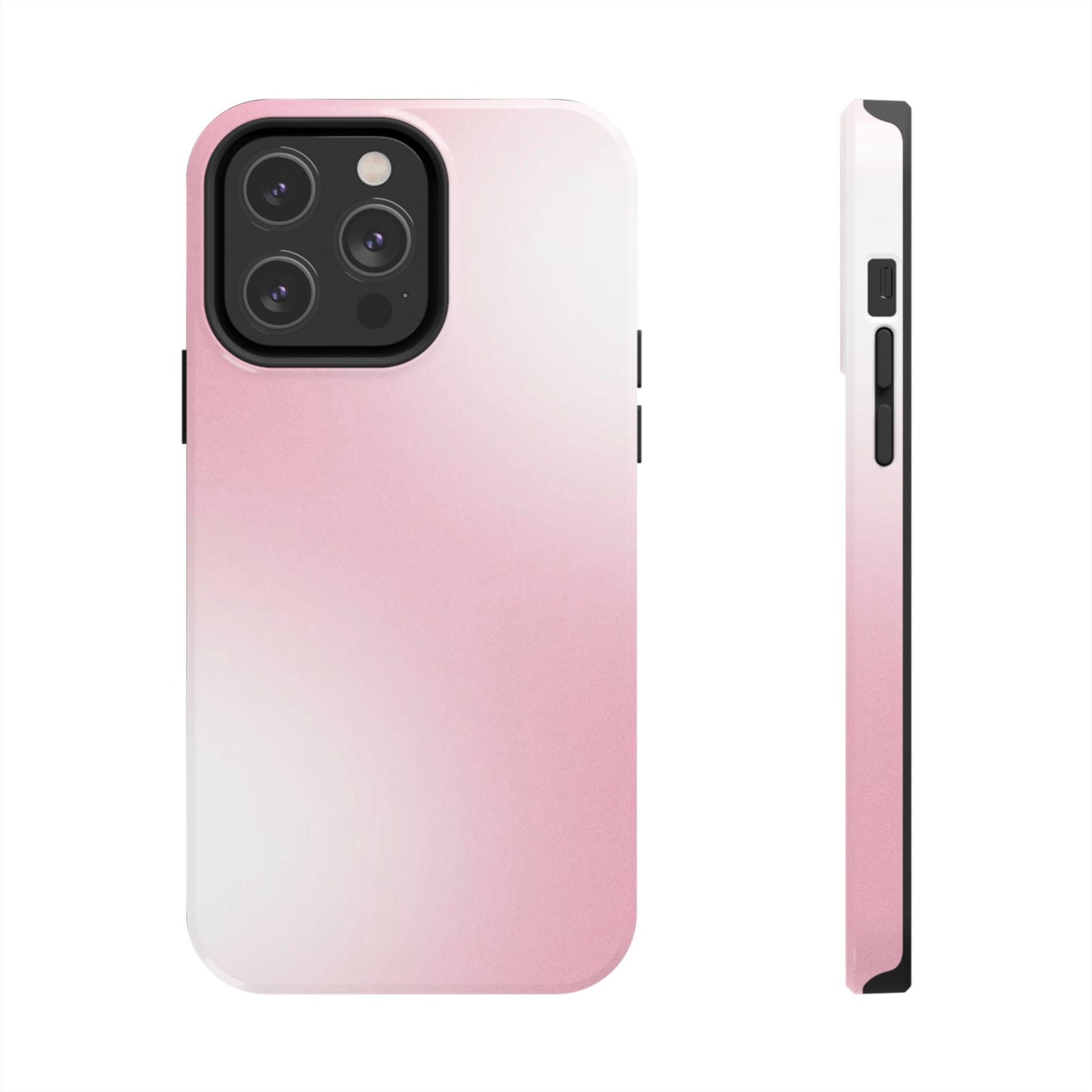 Stylish Tough Phone Cases, Durable Phone Covers, Pink Gradient Phone Case, Gift for Her, Trendy Phone Accessories