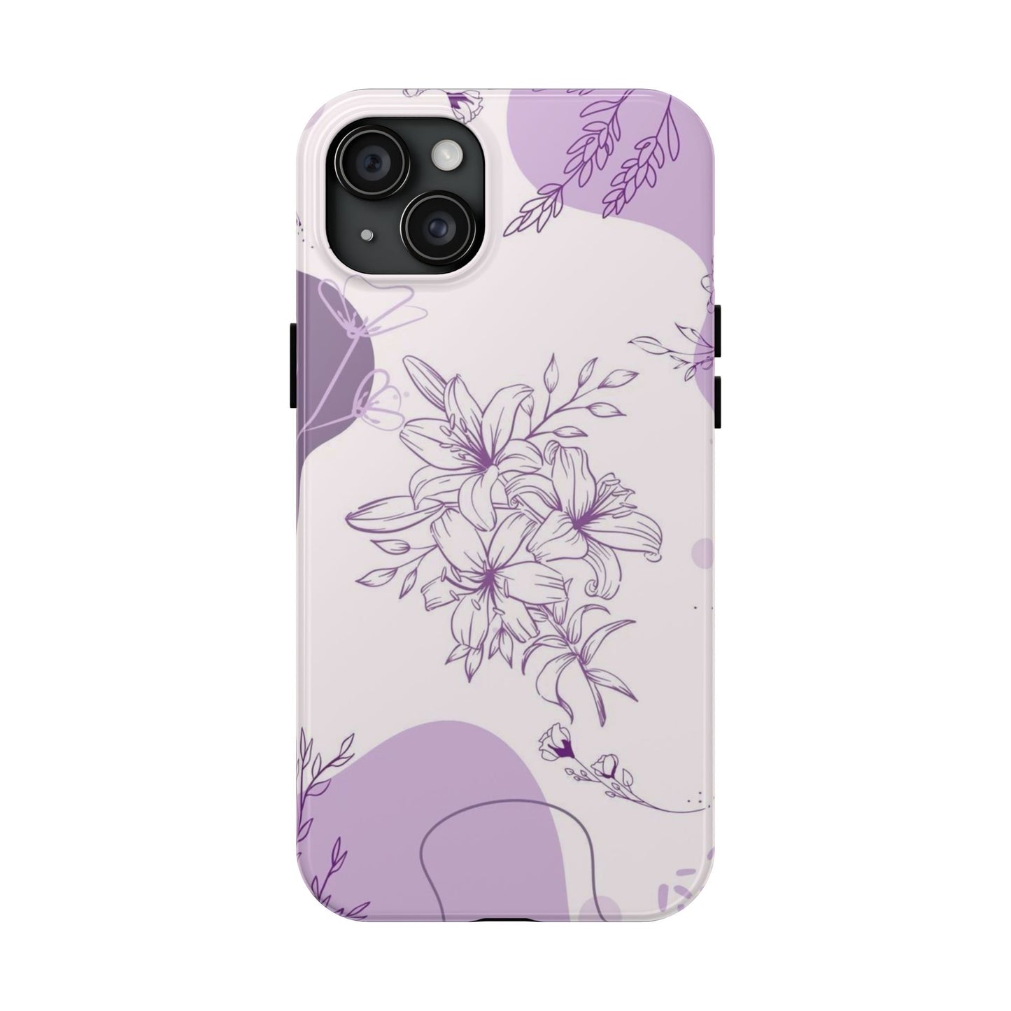 Stylish Floral Tough Phone Cases - Durable Floral Design for Women, Gift for Her, Phone Protection, Nature-Inspired Tech Accessories