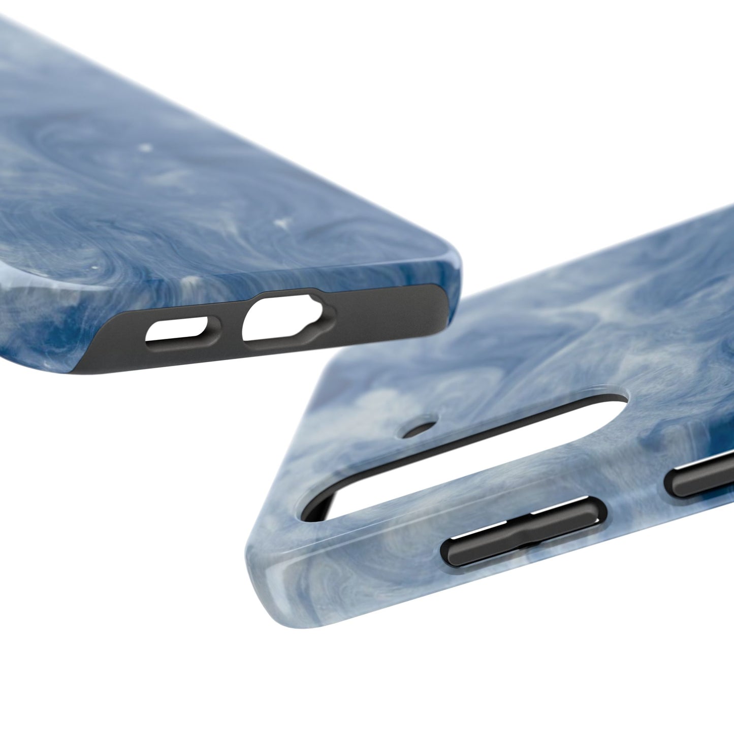 Marble Blue Tough Phone Cases, Phone Protection, Unique Design, Fashion Accessory, Gift for Her, Trendy Smartphone Cover