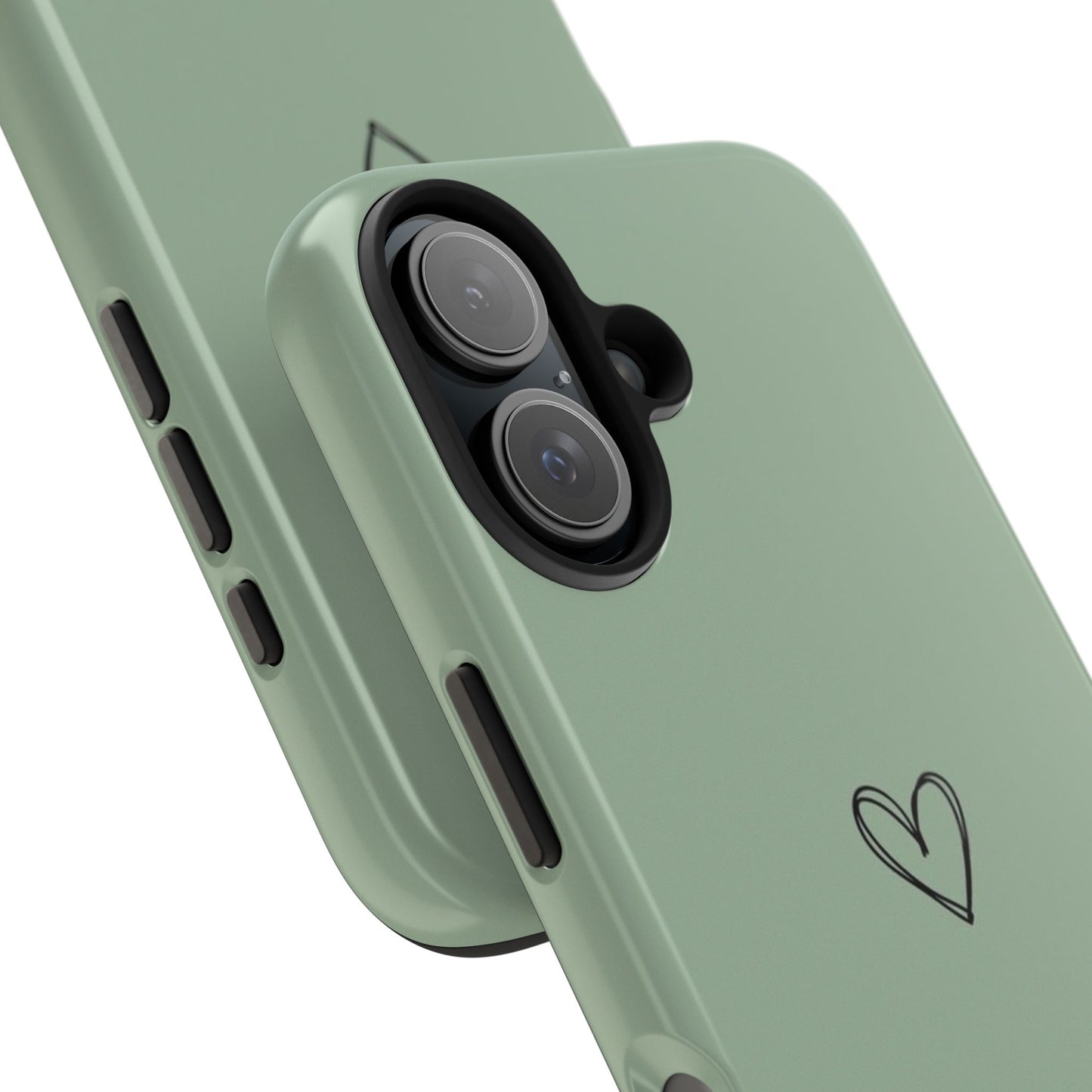 Stylish Tough Phone Cases with Heart Design, Cute Mobile Covers, Unique Gifts for Him/Her, Durable Accessories, Birthday/Friends/Valentine's