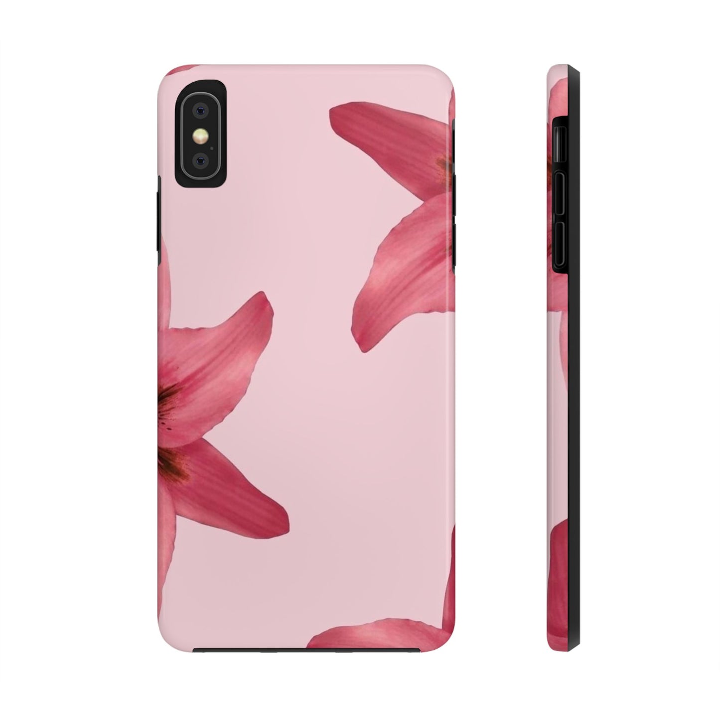 Stylish Floral Phone Case - Tough & Durable, Pink Lily Design, Perfect for Flower Lovers, Gift for Her, Seasonal Accessory, Phone Protection