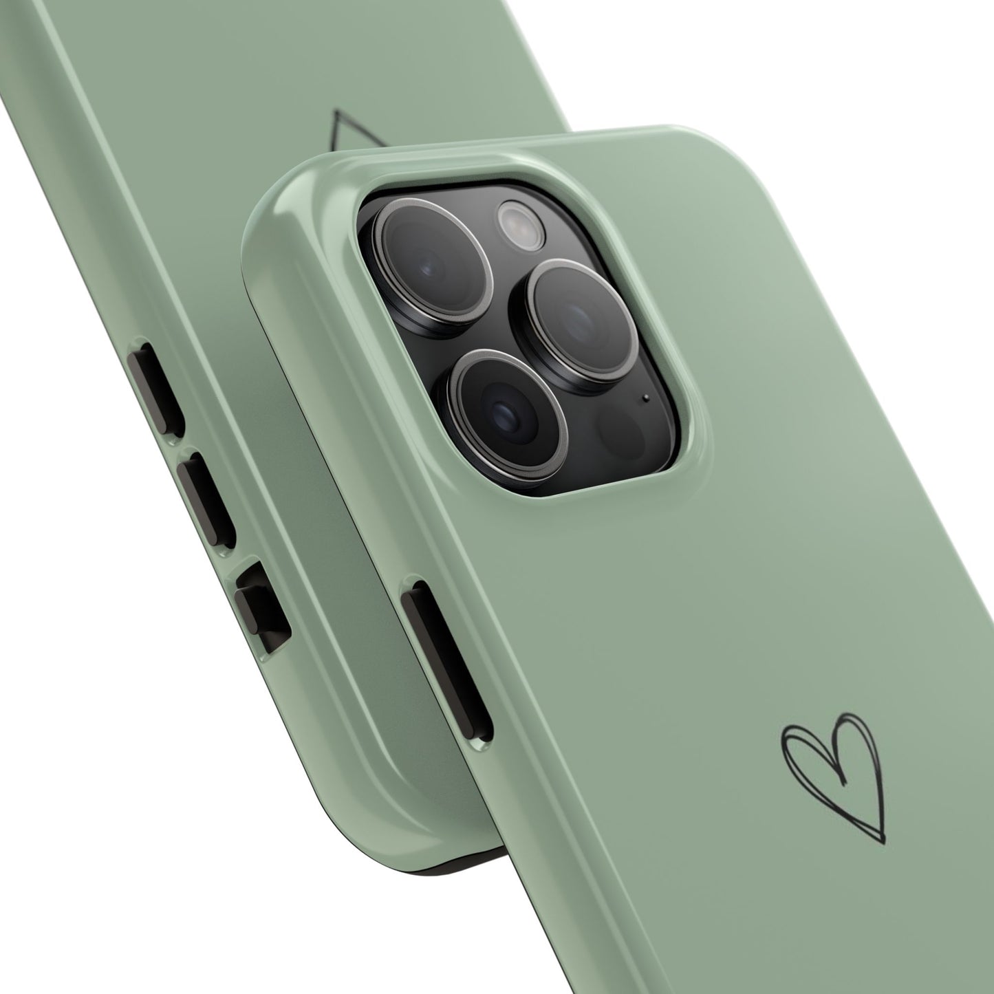 Stylish Tough Phone Cases with Heart Design, Cute Mobile Covers, Unique Gifts for Him/Her, Durable Accessories, Birthday/Friends/Valentine's