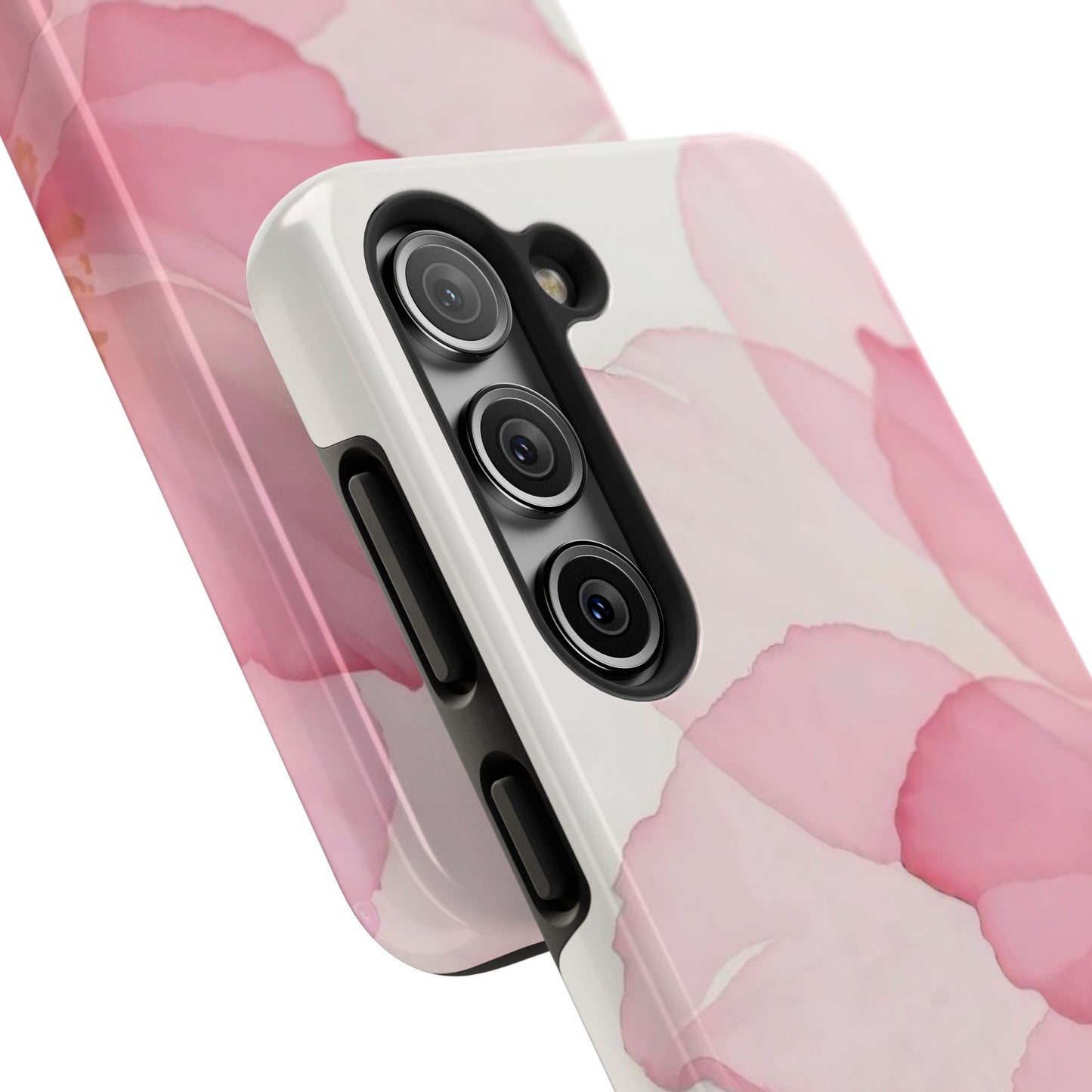 Floral Tough Phone Cases, Durable Phone Cover, Pink Flower Design, Gift for Her, Elegant Phone Accessory, Protect Your Phone