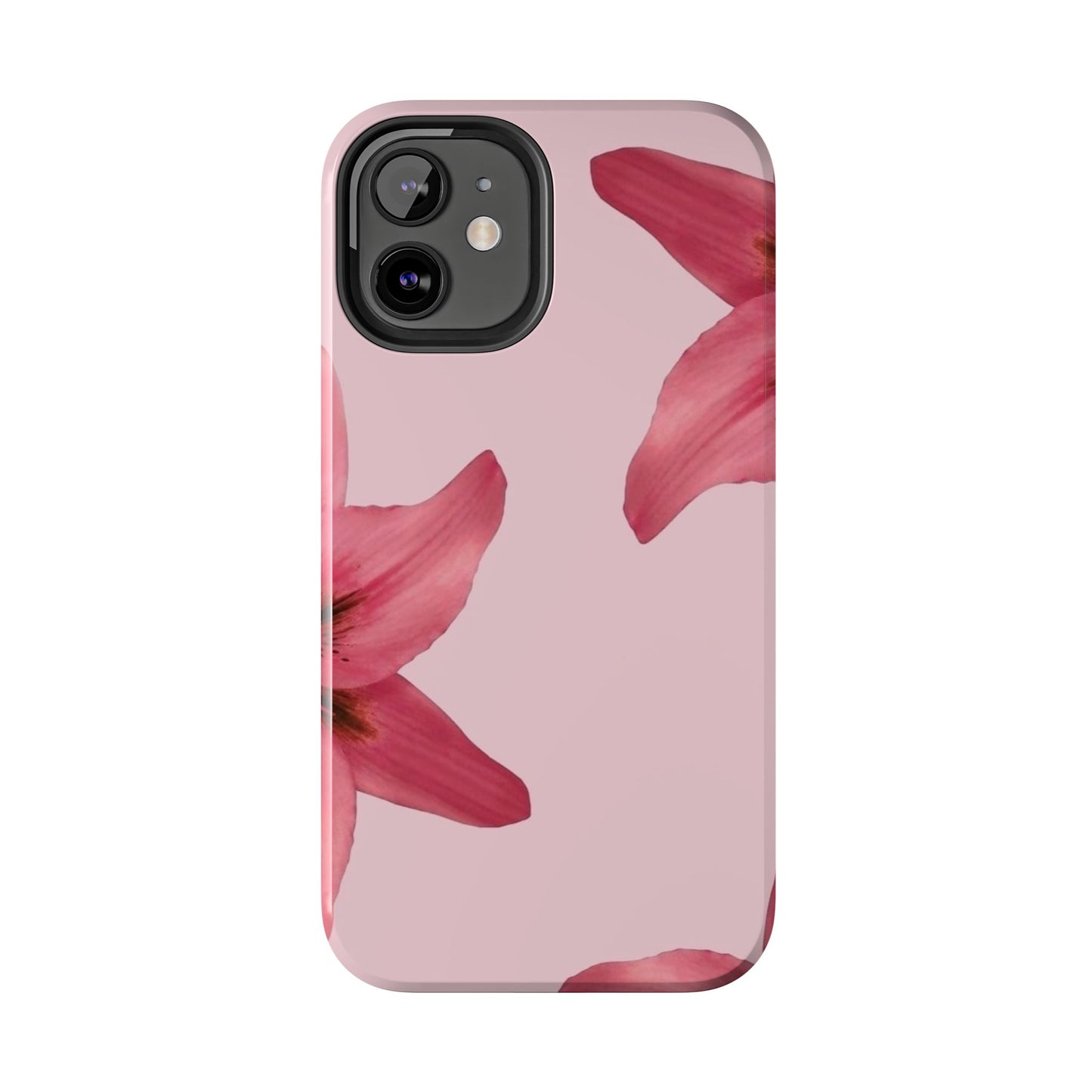 Stylish Floral Phone Case - Tough & Durable, Pink Lily Design, Perfect for Flower Lovers, Gift for Her, Seasonal Accessory, Phone Protection