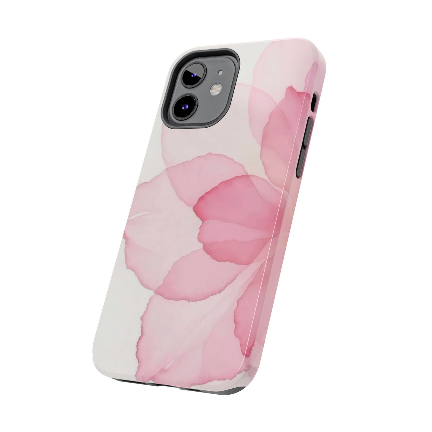 Floral Tough Phone Cases, Durable Phone Cover, Pink Flower Design, Gift for Her, Elegant Phone Accessory, Protect Your Phone