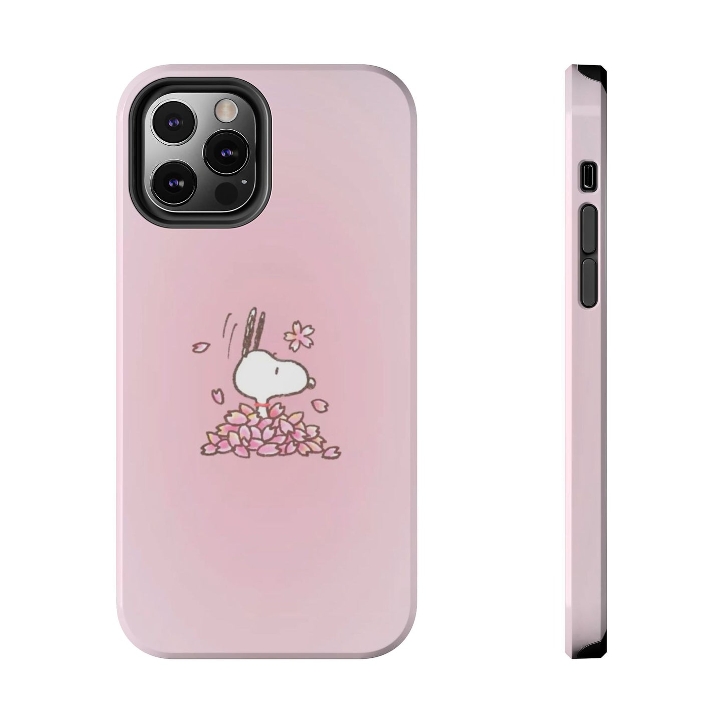 Cute Bunny Floral Tough Phone Cases, Spring Accessories, Gift for Her, Durable Cell Case, Pet Lovers, Unique Spring Decor