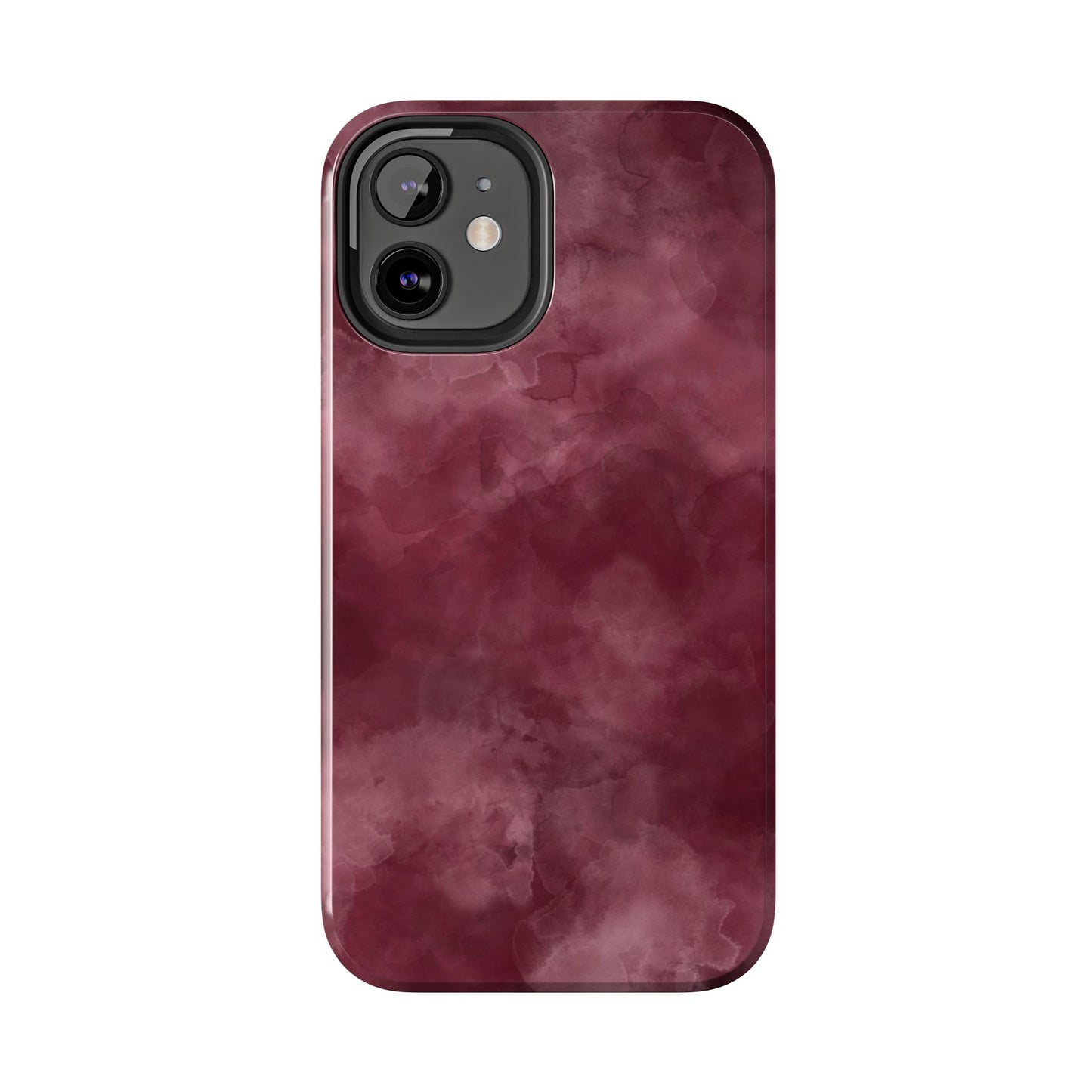 Elegant Burgundy Tough Phone Cases, Stylish Phone Cover, Durable Phone Protector, Unique Gift, Trendy Tech Accessories