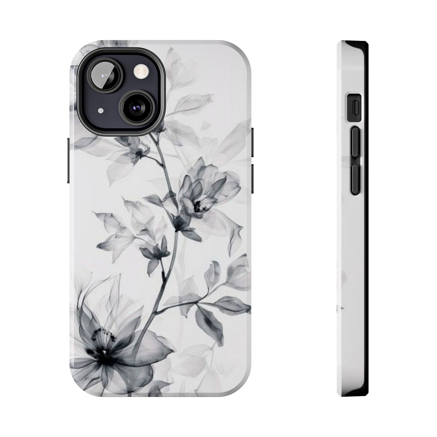Elegant Floral Tough Phone Cases, Durable Phone Cover, Gift for Her, Protective Case, Floral Design, Stylish Accessory